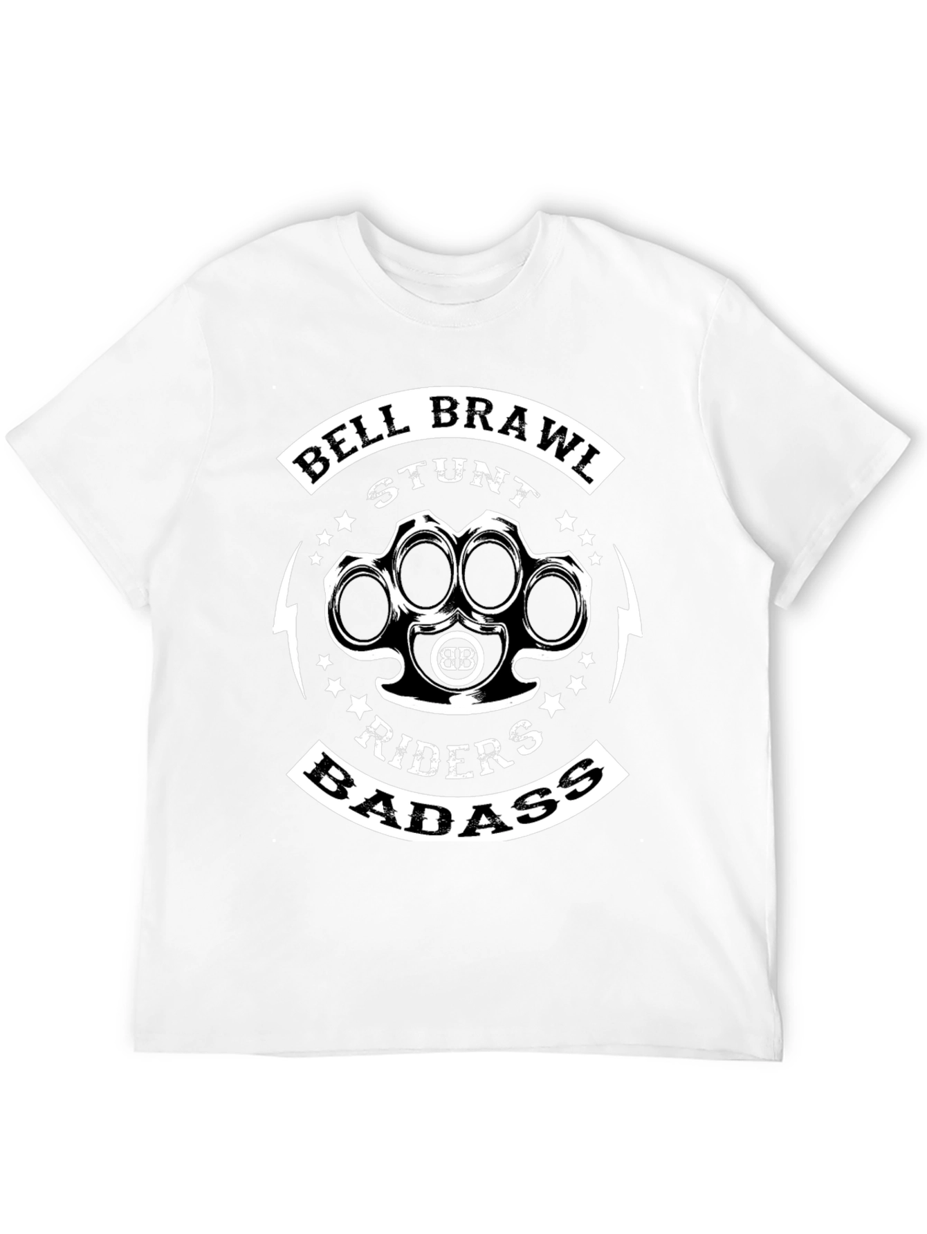 Bell Brawl Stunt Riders Badass Black Graphic Tee