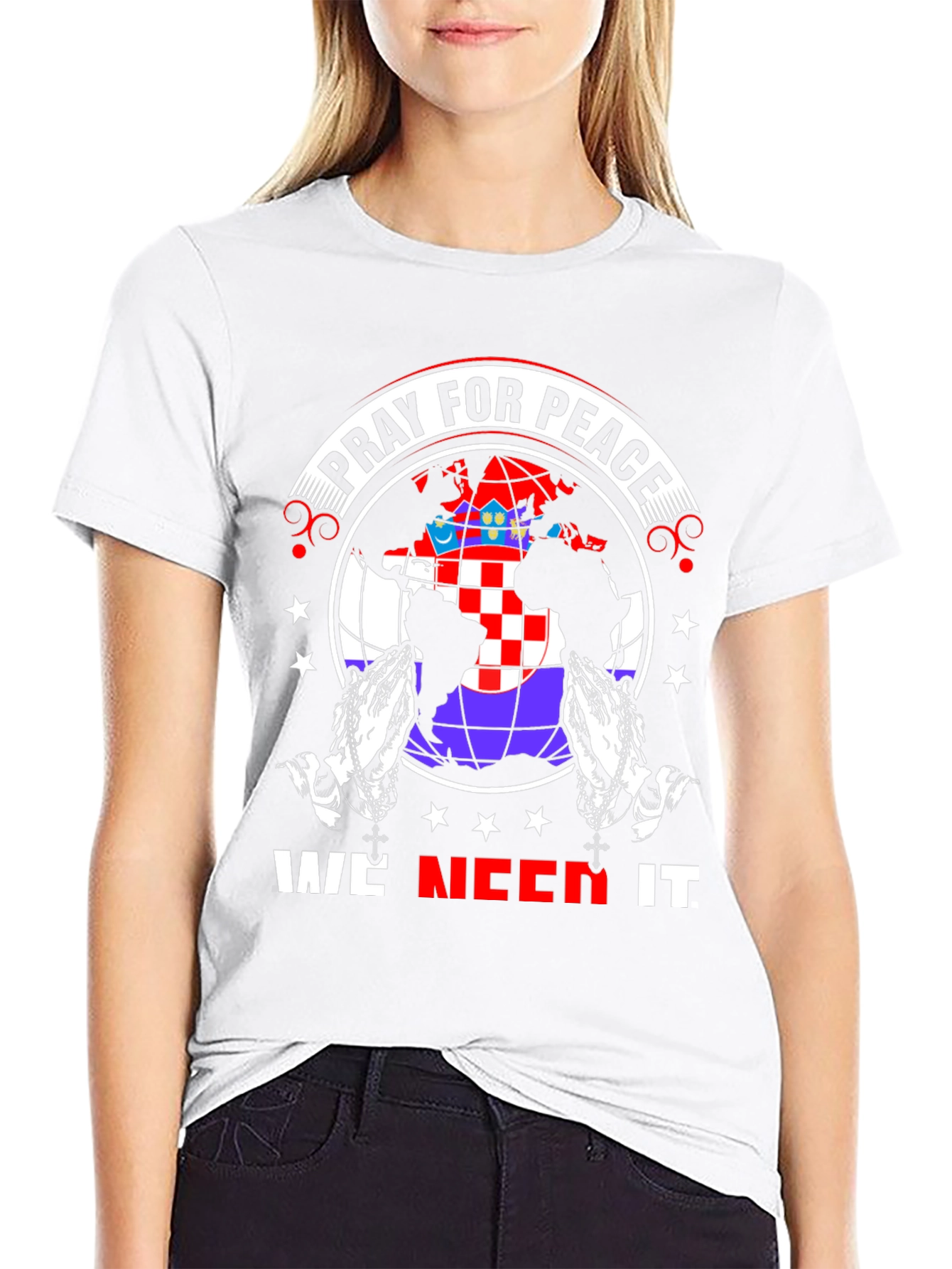 Pray for Peace Graphic T-Shirt
