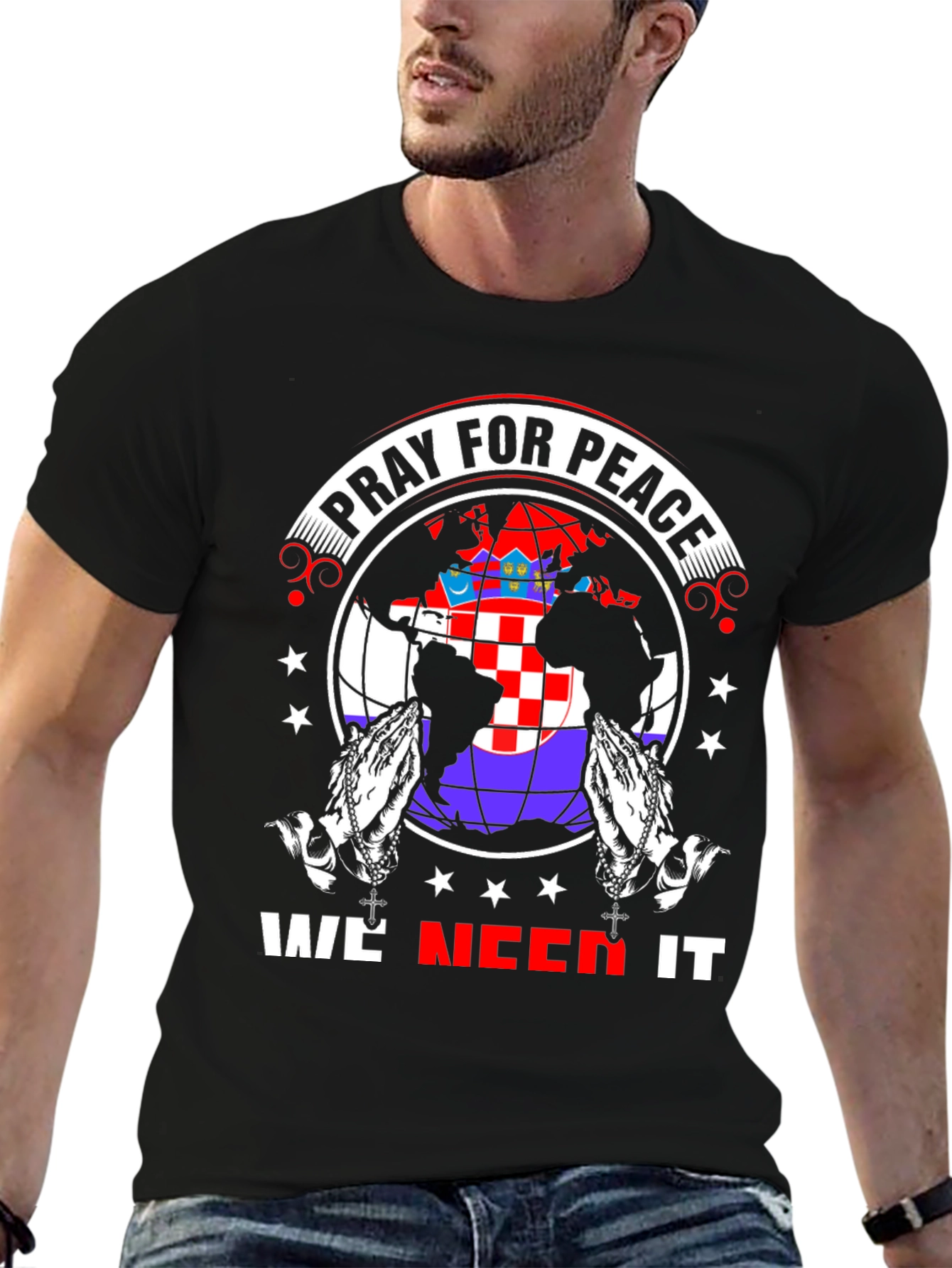 Pray for Peace Graphic T-Shirt
