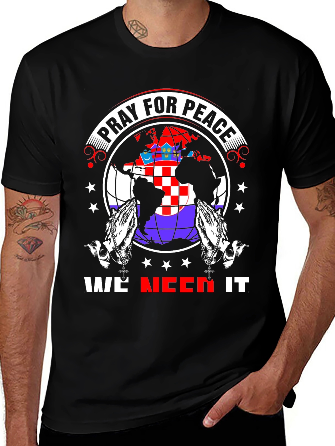 Pray for Peace Graphic T-Shirt