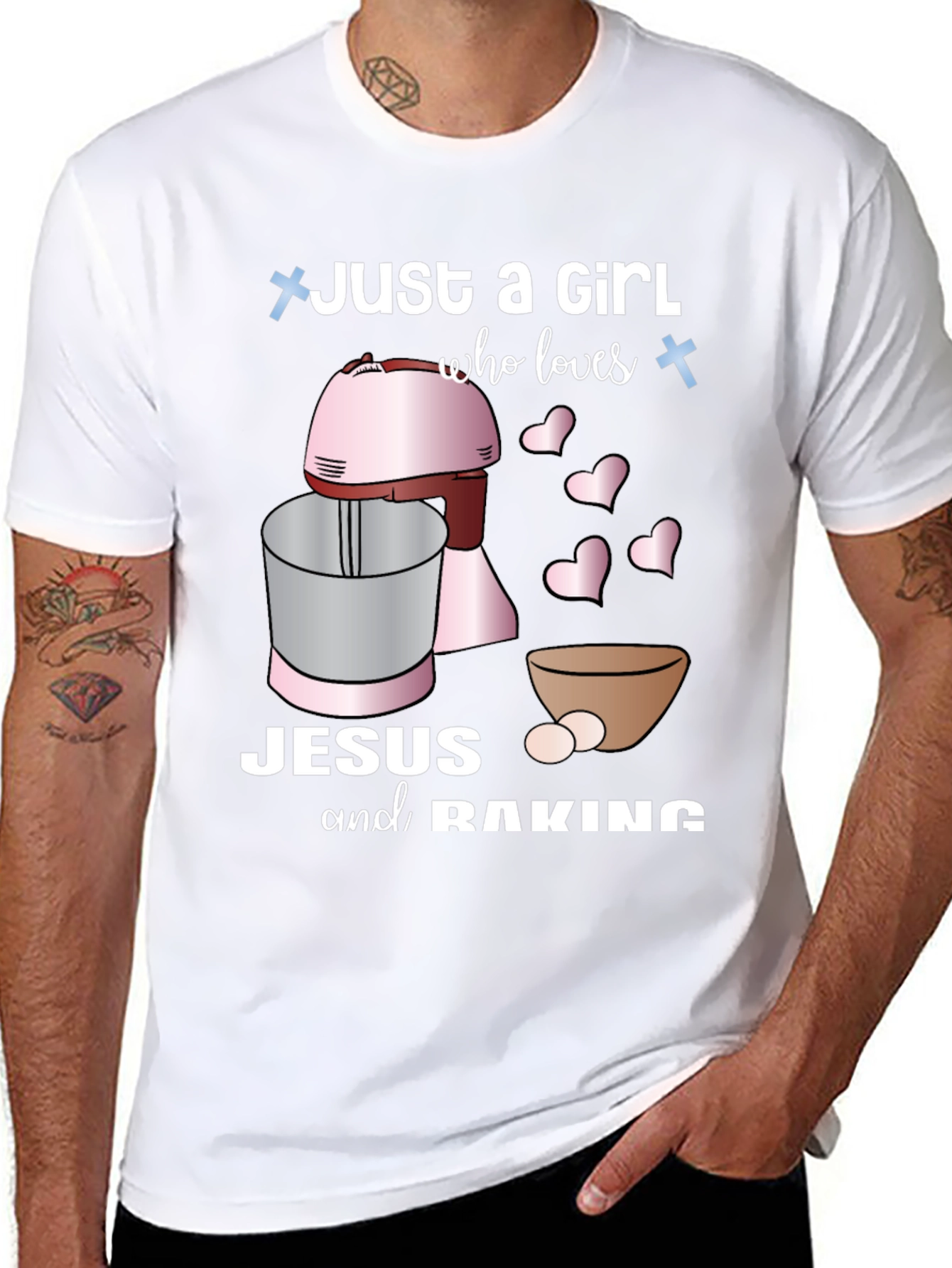 Just A Girl Who Loves Jesus & Baking T-Shirt