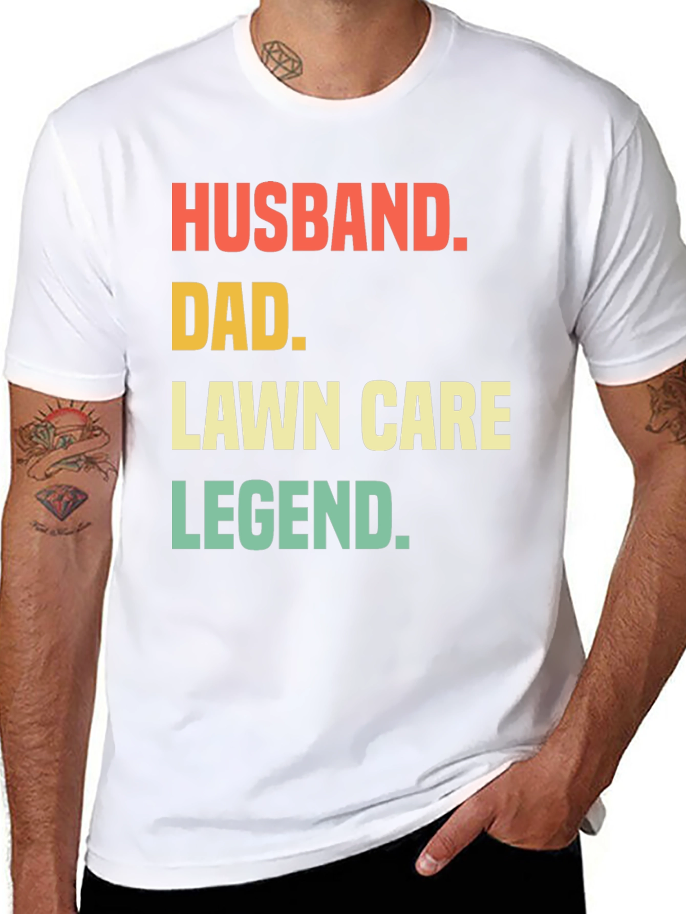 Husband Dad Lawn Care Legend Graphic Tee