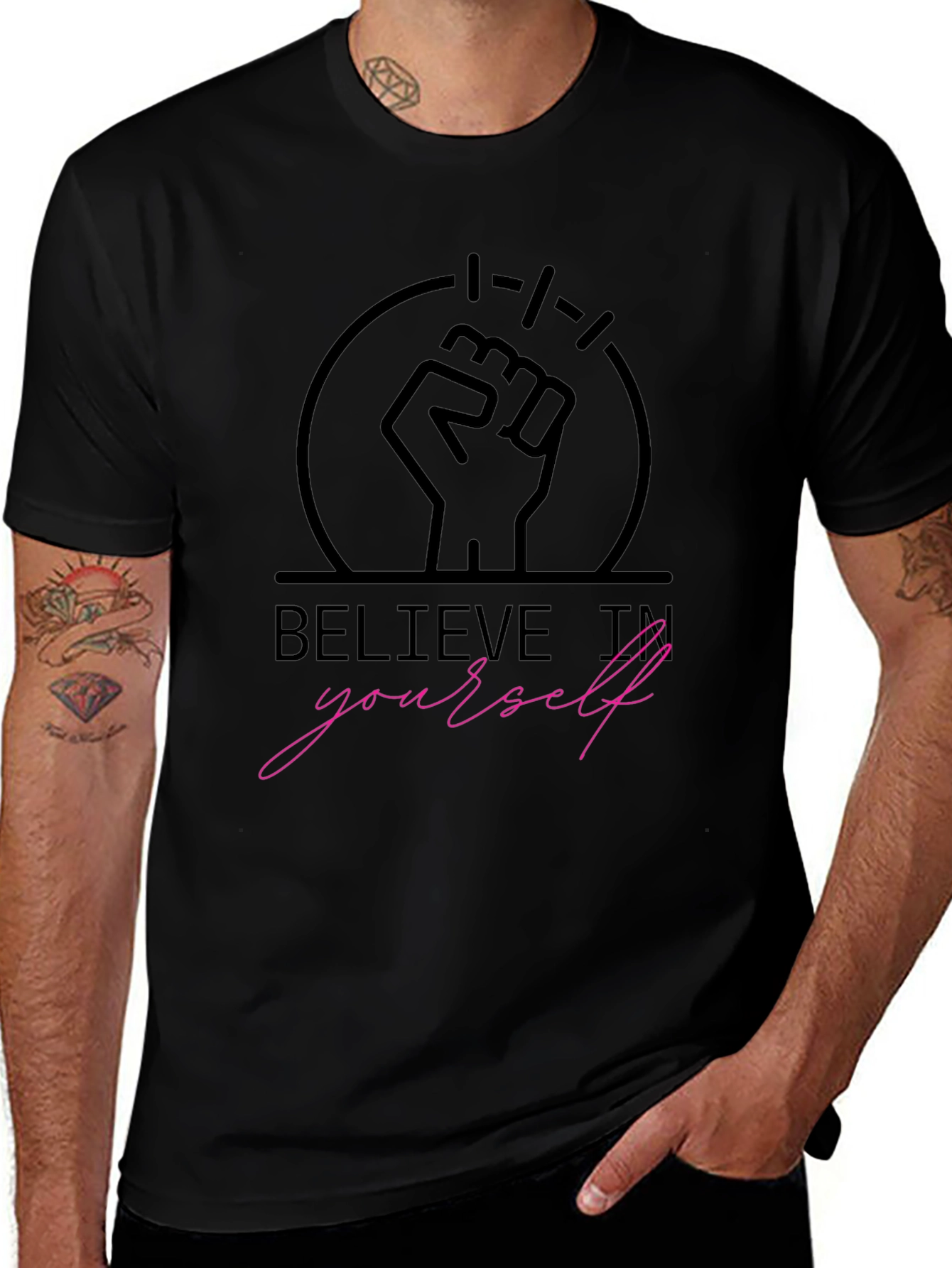 Believe In Yourself Graphic Tee - Motivational T-Shirt