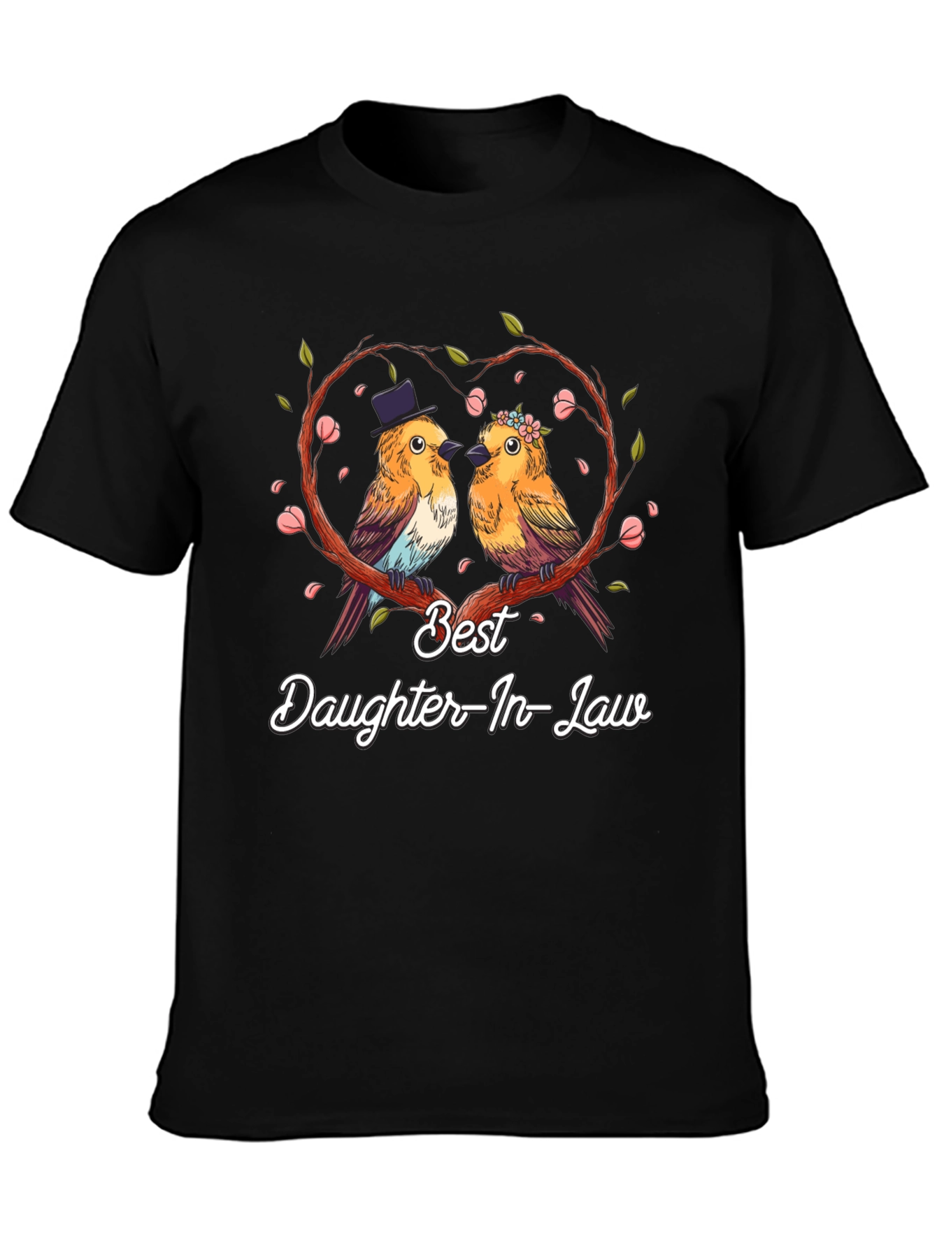 Best Daughter-In-Law T-Shirt: Cute Bird Couple Design