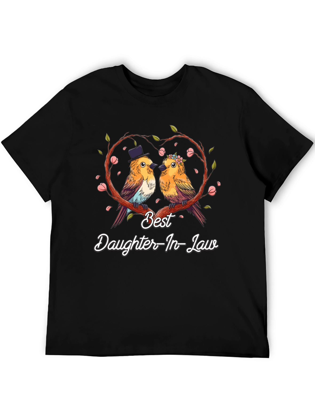 Best Daughter-In-Law T-Shirt: Cute Bird Couple Design