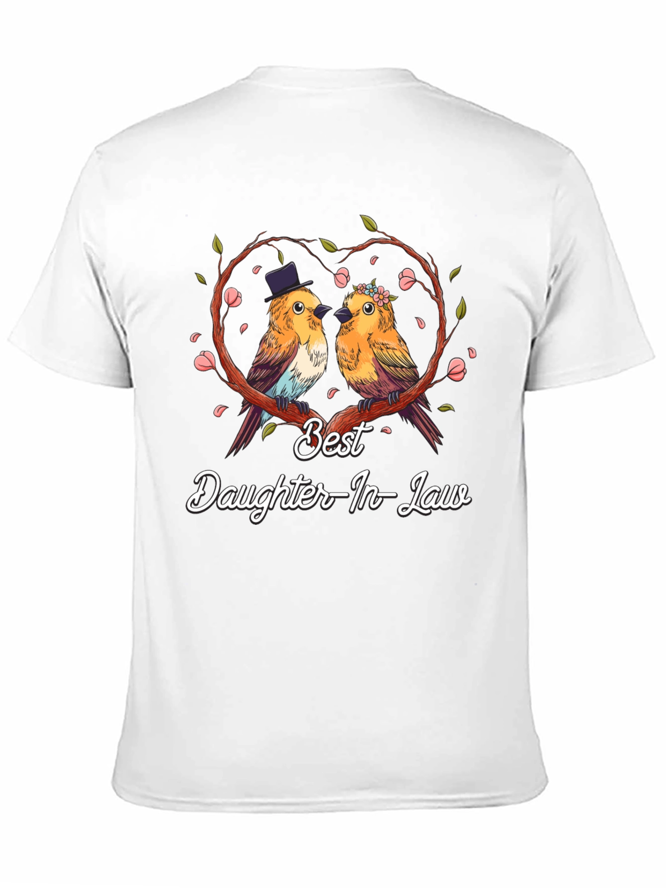Best Daughter-In-Law T-Shirt: Cute Bird Couple Design