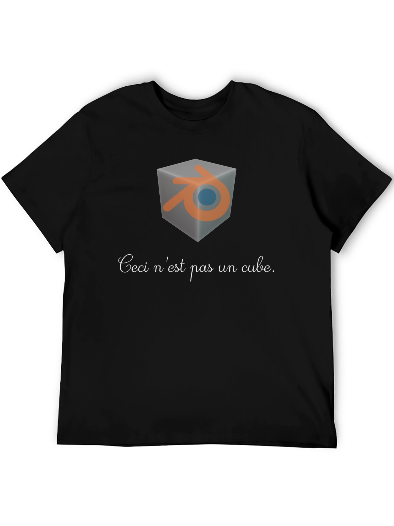 Blender Ceci nest pas un cube T-shirt