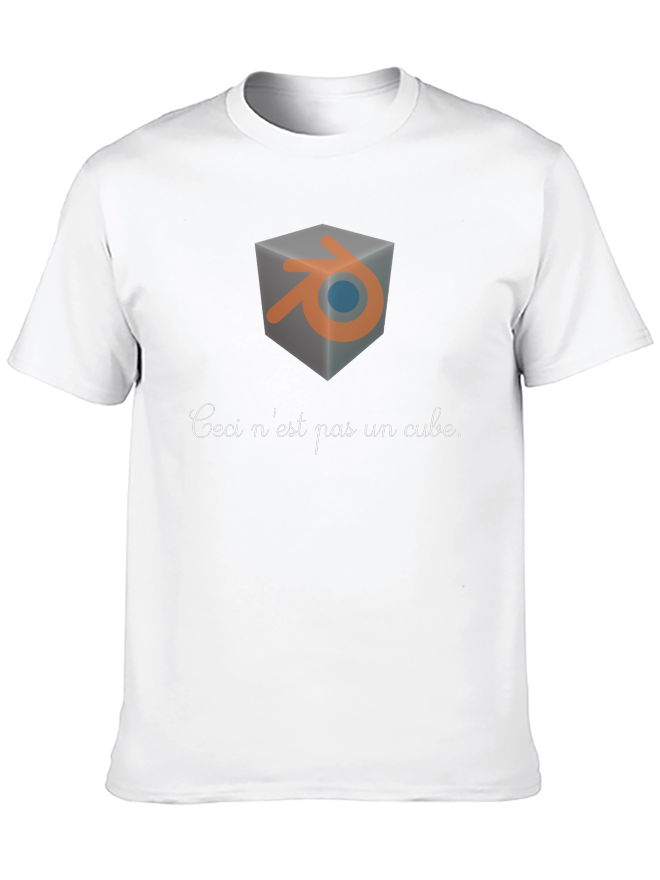 Blender Ceci nest pas un cube T-shirt