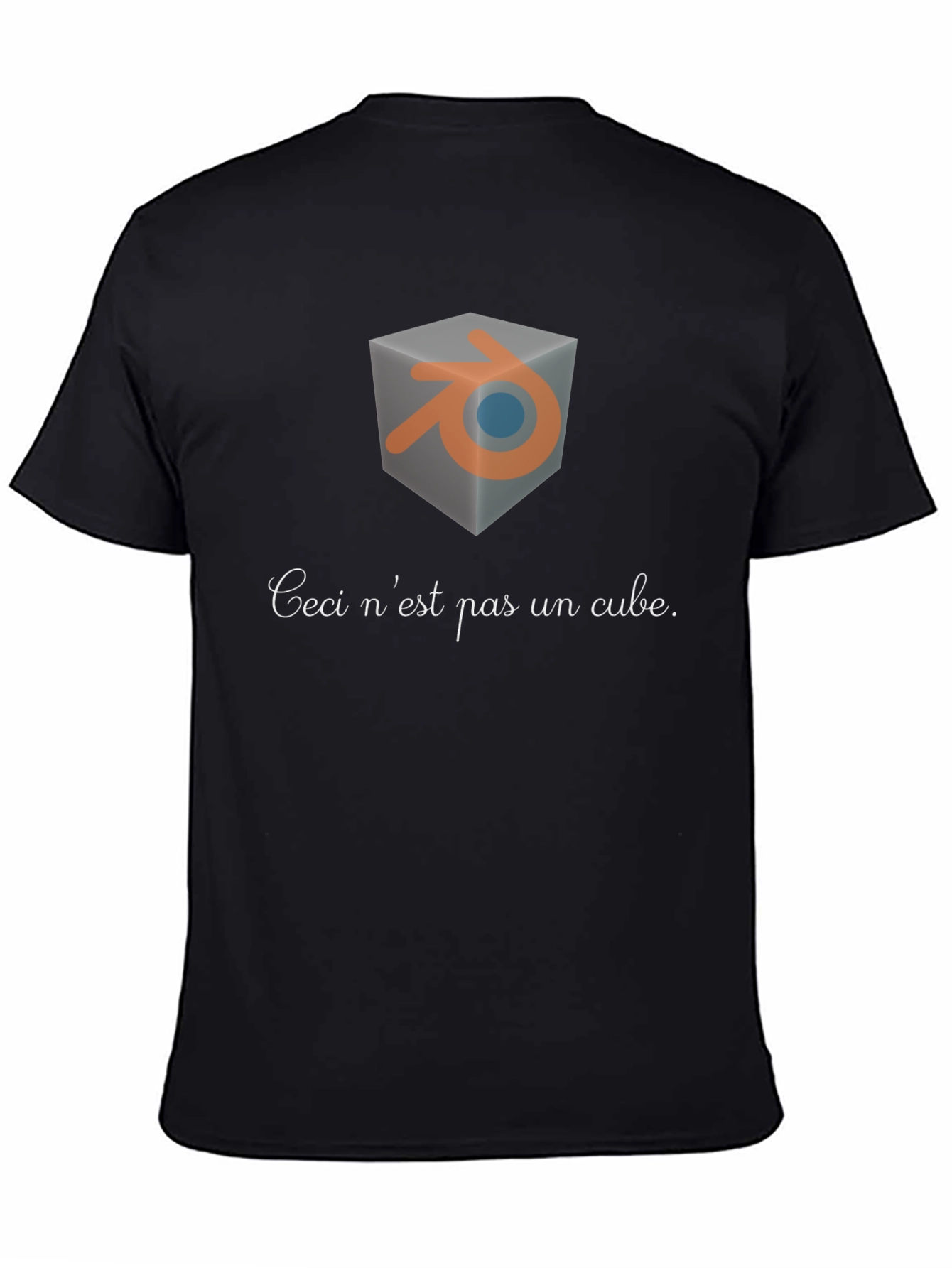 Blender Ceci nest pas un cube T-shirt