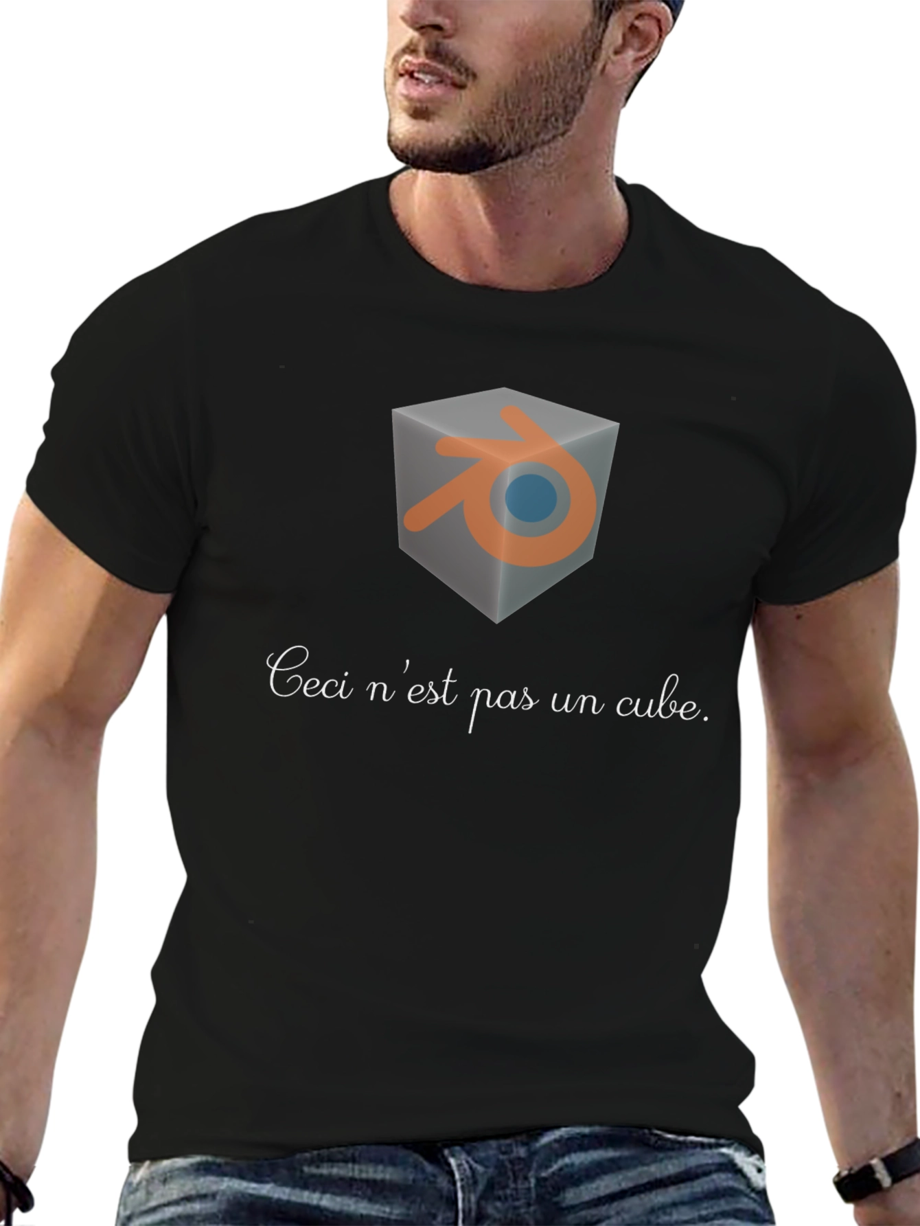 Blender Ceci nest pas un cube T-shirt
