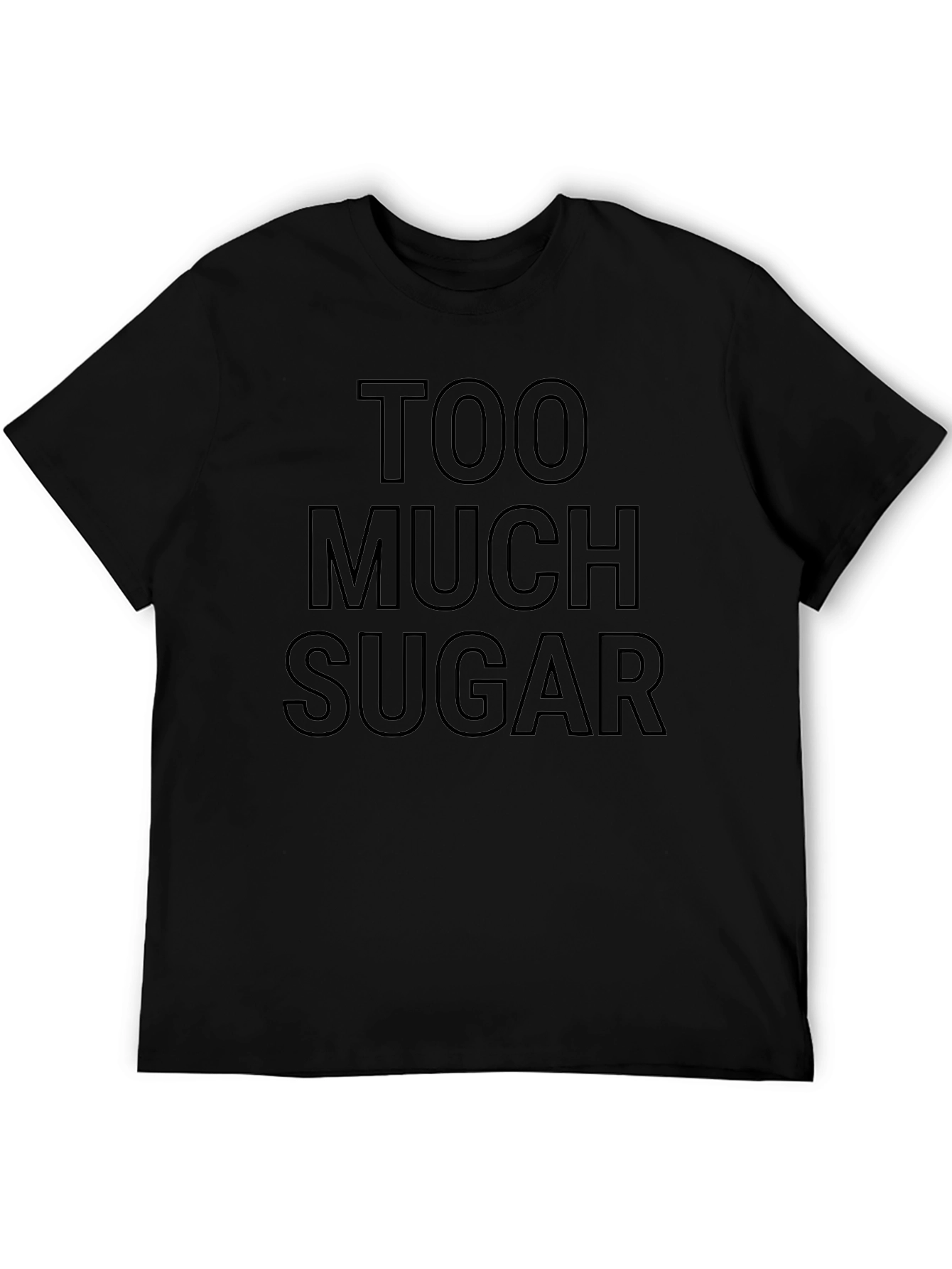 Too Much Sugar Graphic Tee - Black