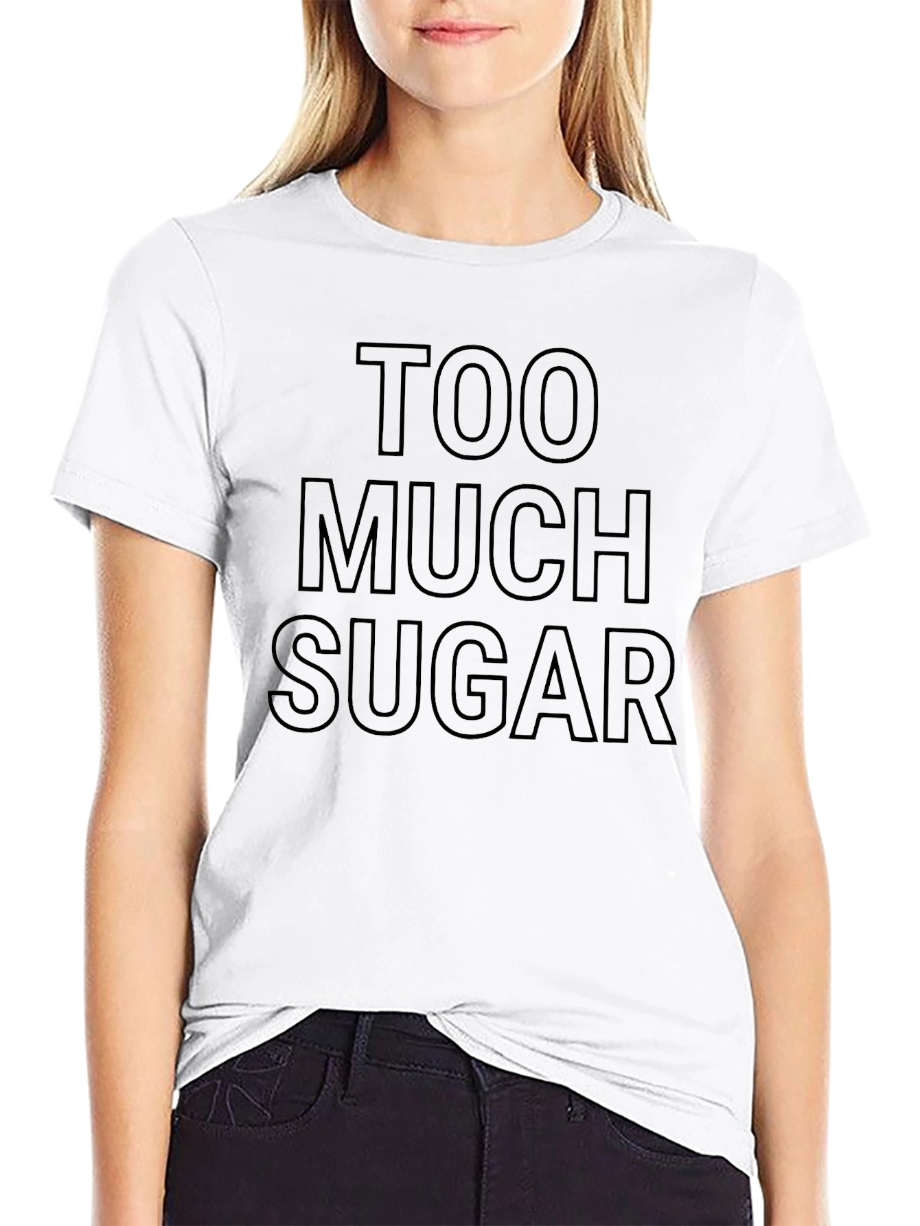 Too Much Sugar Graphic Tee - Black