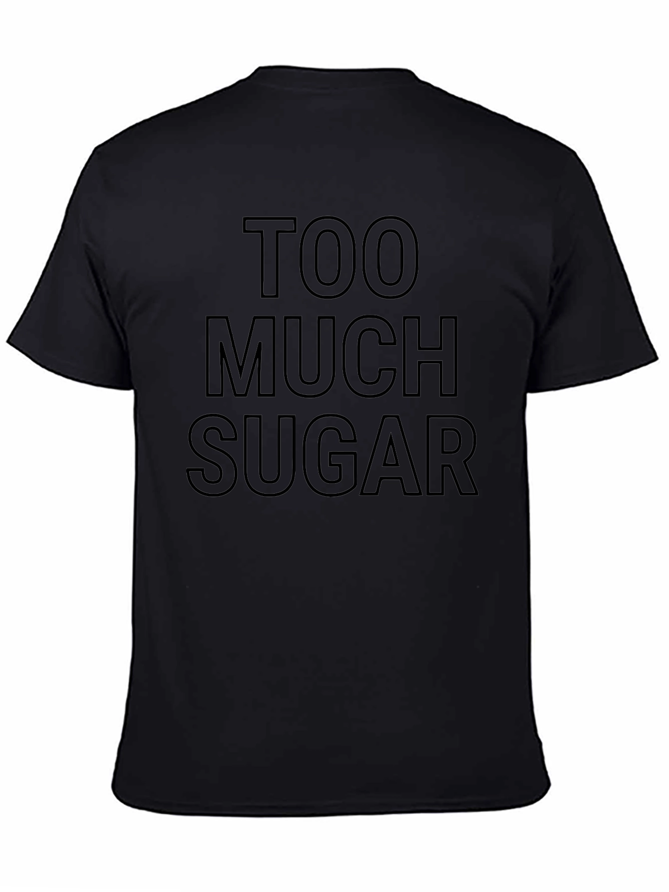 Too Much Sugar Graphic Tee - Black