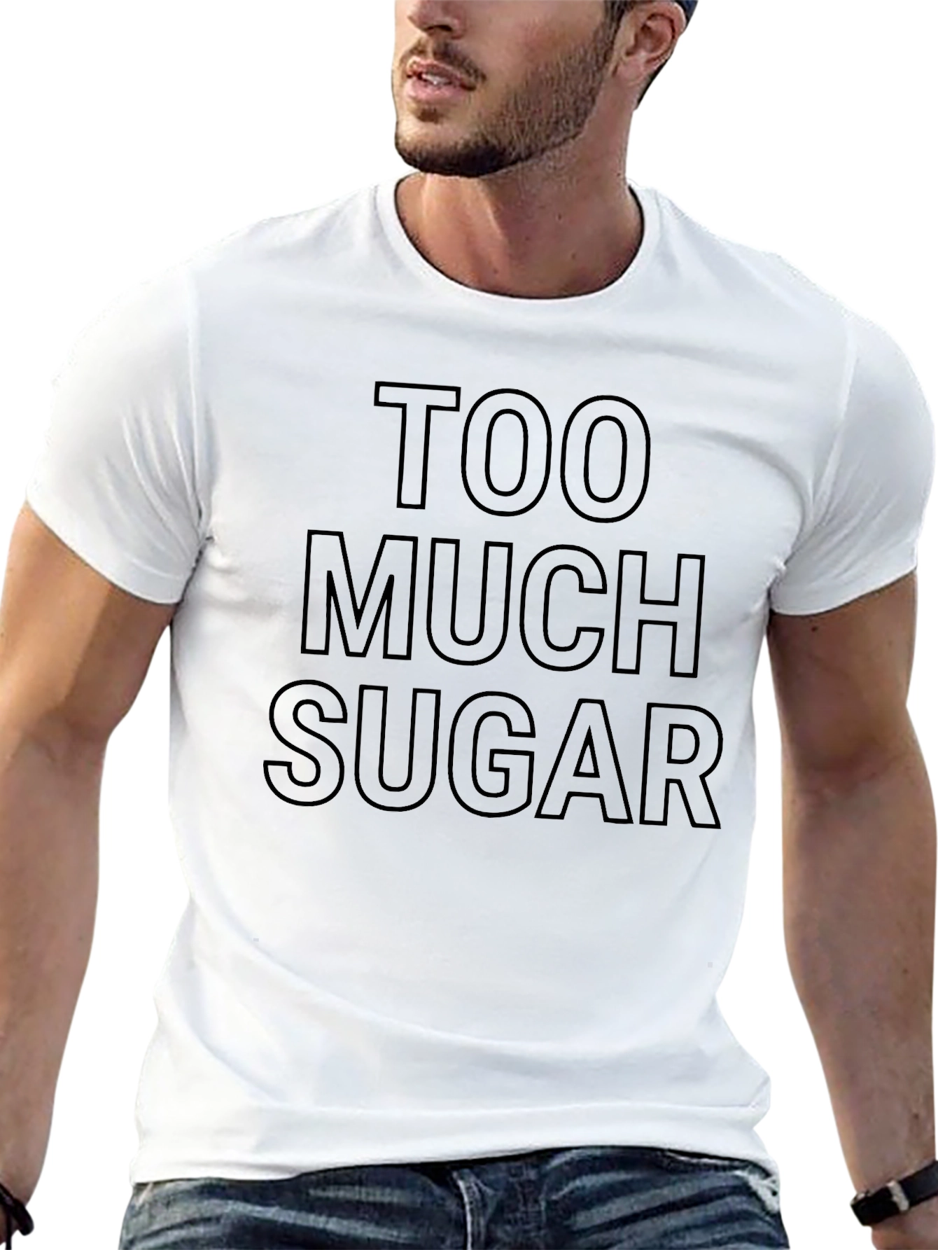 Too Much Sugar Graphic Tee - Black