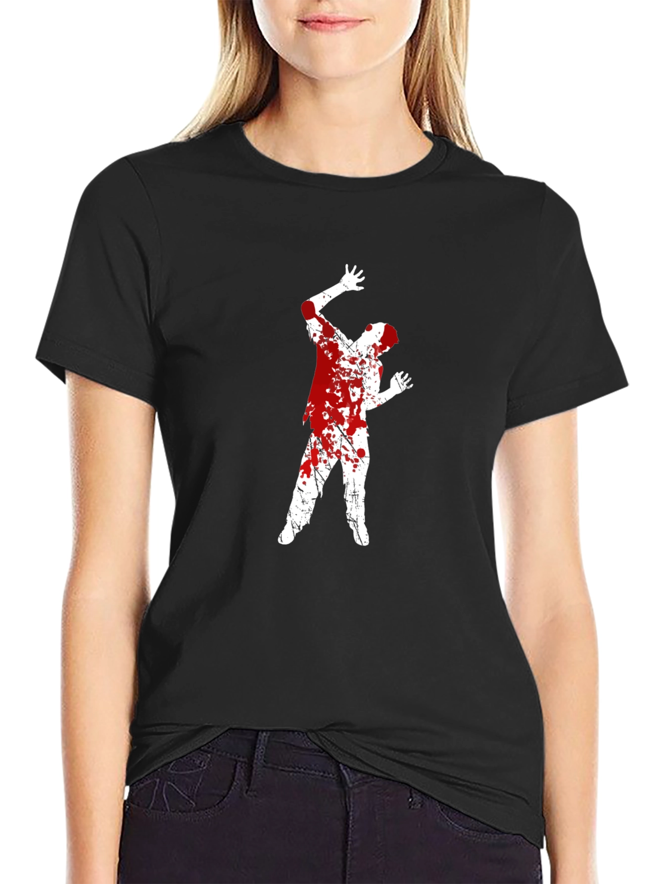 Bloody Zombie Graphic Tee - Mens Black T-Shirt