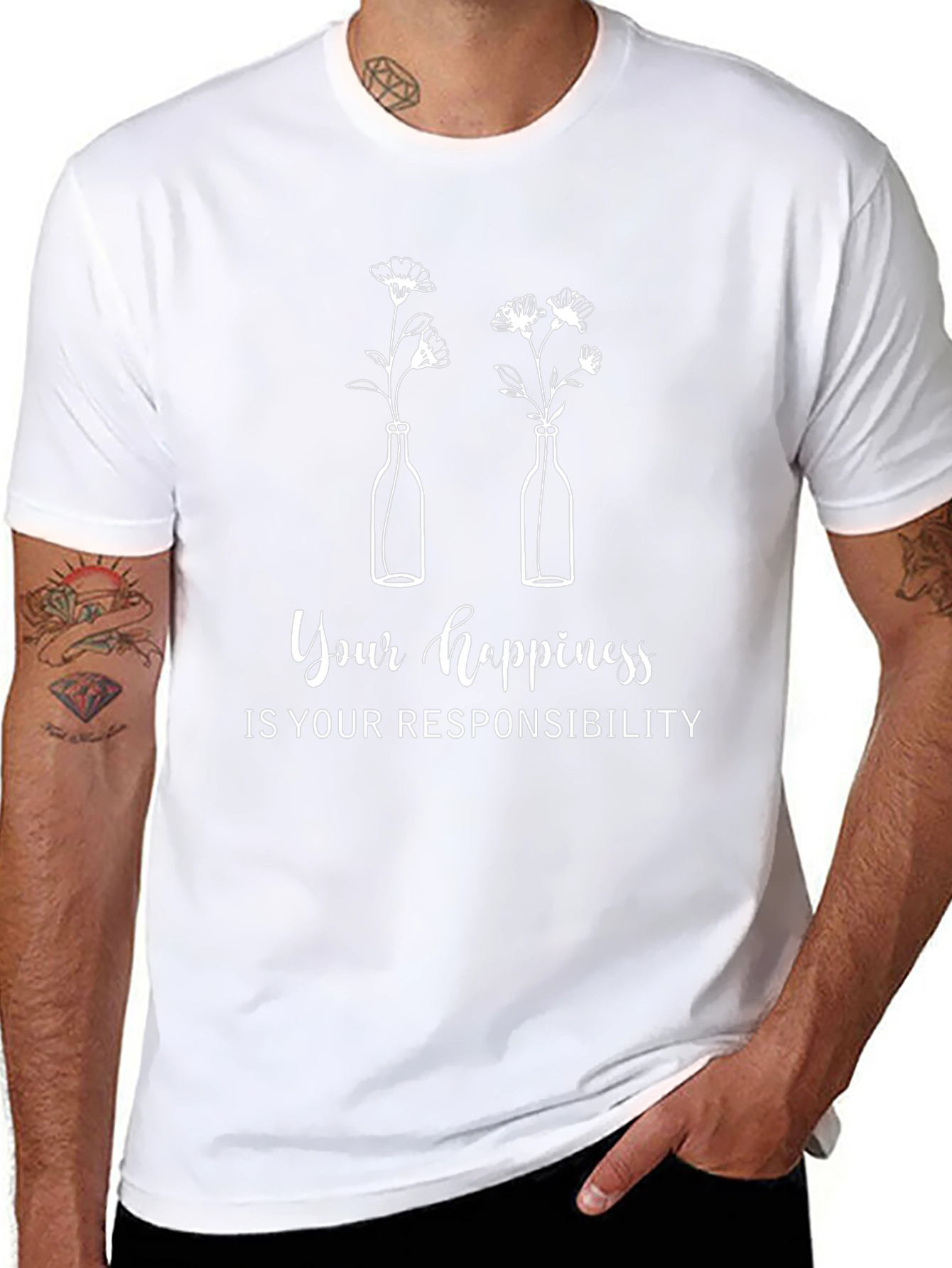 Happiness Responsibility Graphic T-Shirt