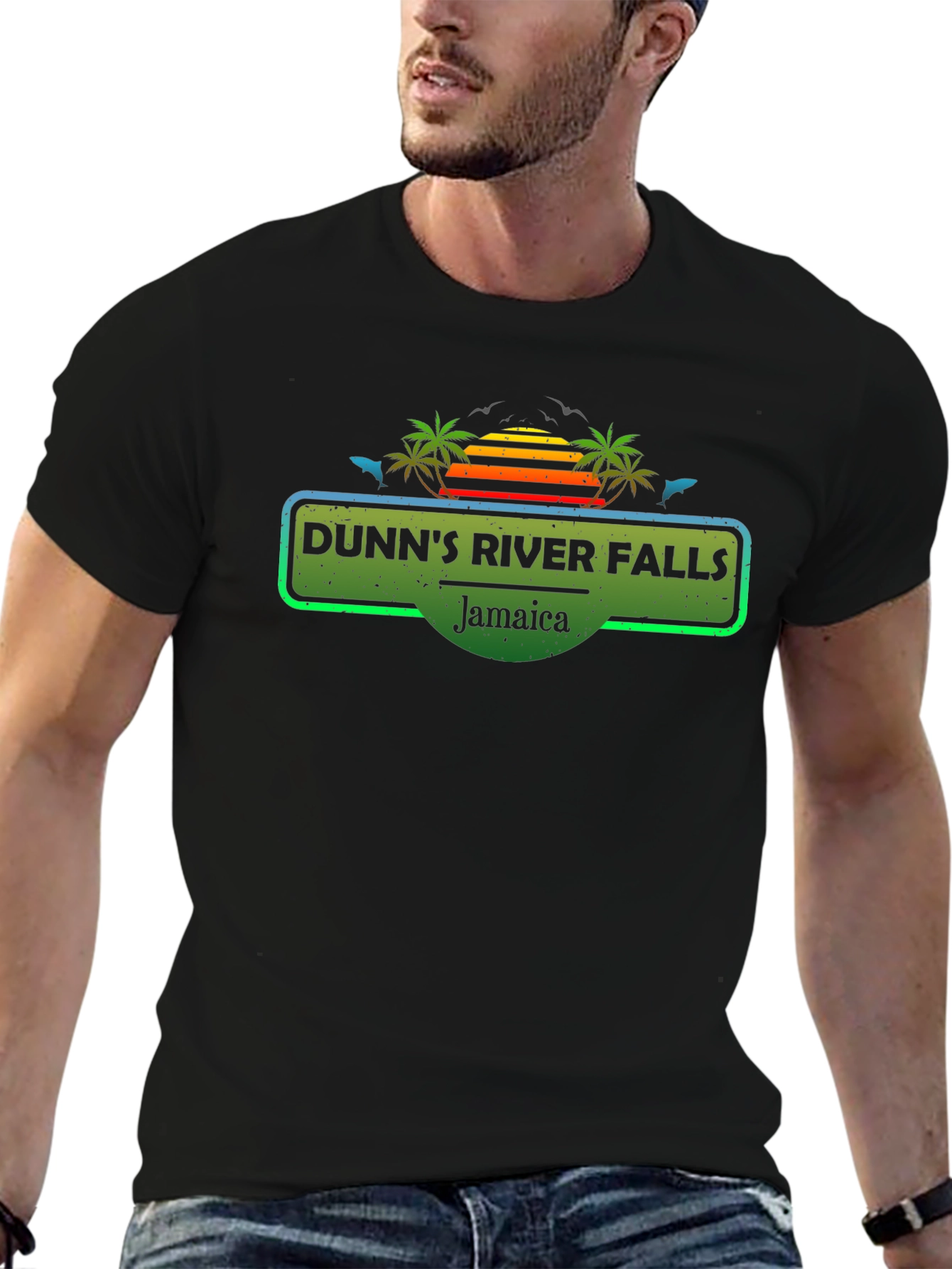 Dunns River Falls Jamaica Graphic T-Shirt