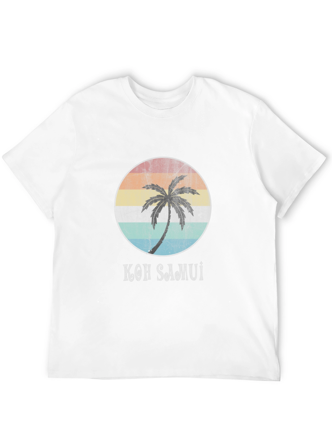 Koh Samui Retro Palm Tree T-Shirt