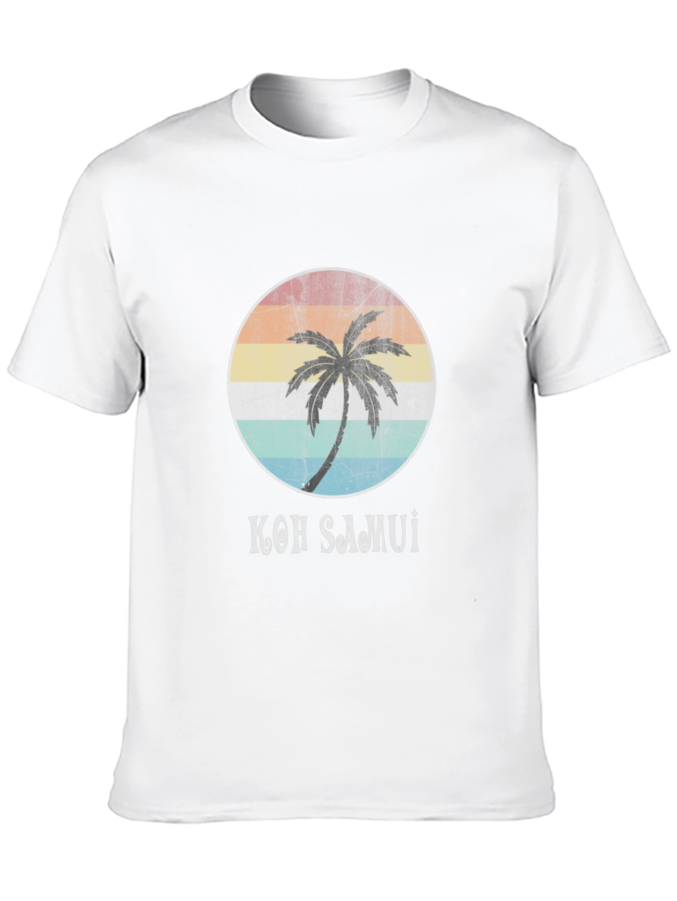 Koh Samui Retro Palm Tree T-Shirt