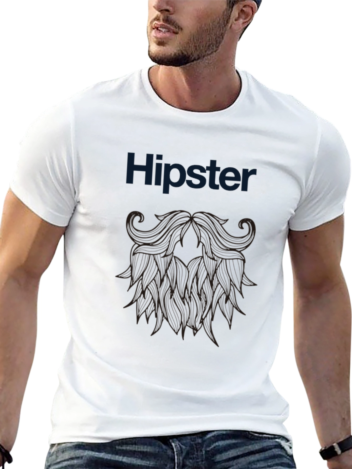 Hipster Style Graphic Print T-Shirt