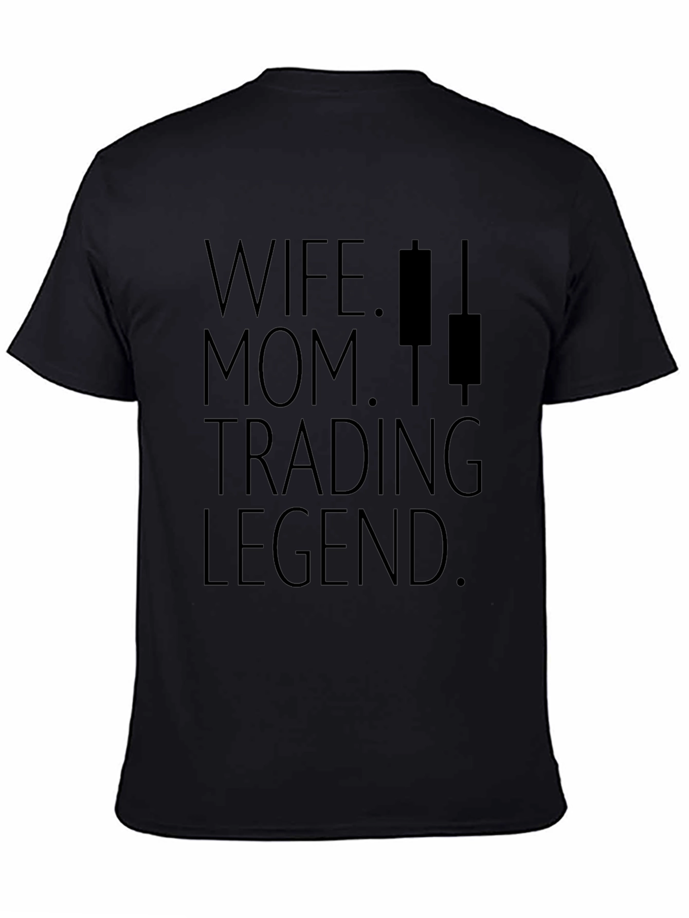 Wife Mom Trading Legend Graphic Tee - Black