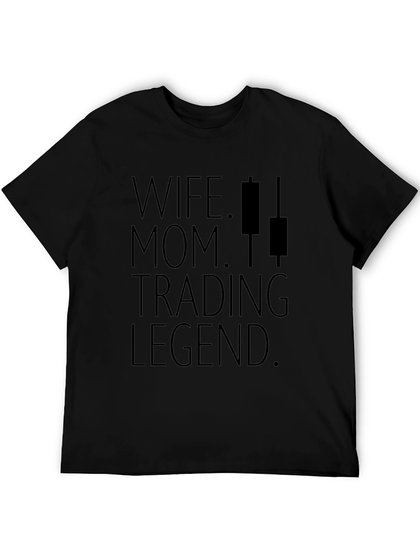 Wife Mom Trading Legend Graphic Tee - Black