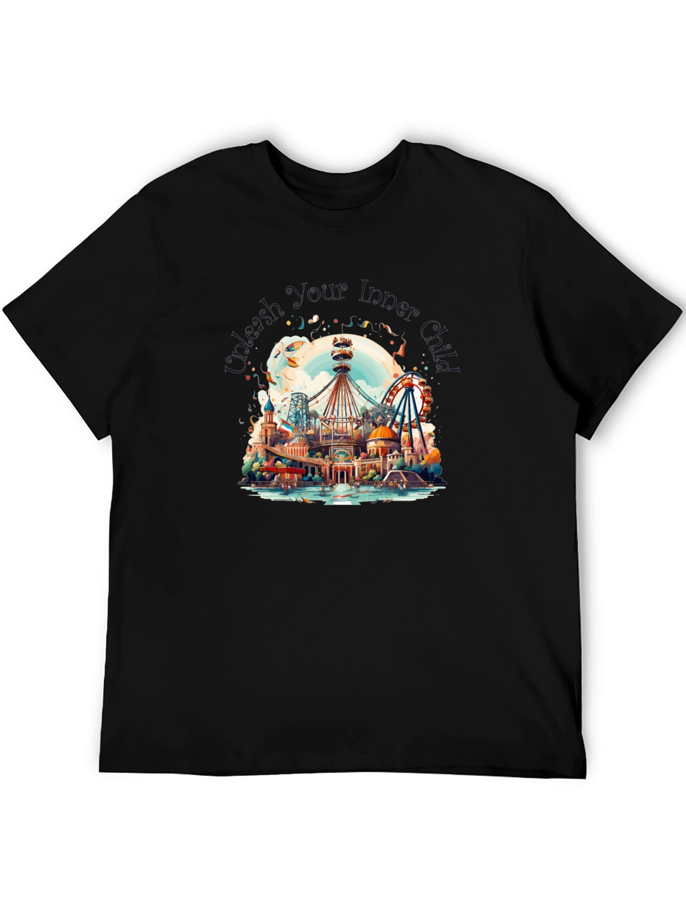 Whimsical Amusement Park Graphic Tee