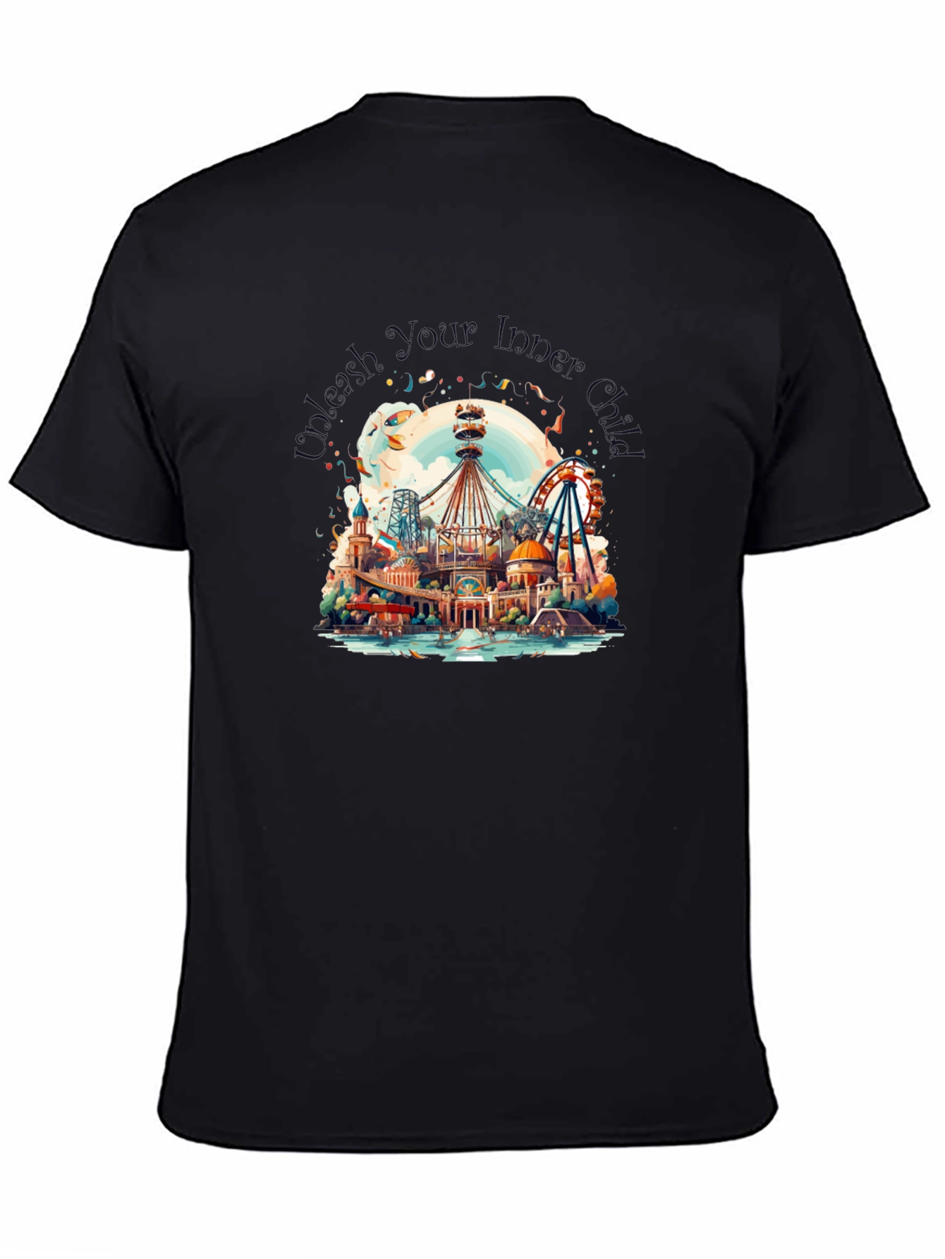 Whimsical Amusement Park Graphic Tee