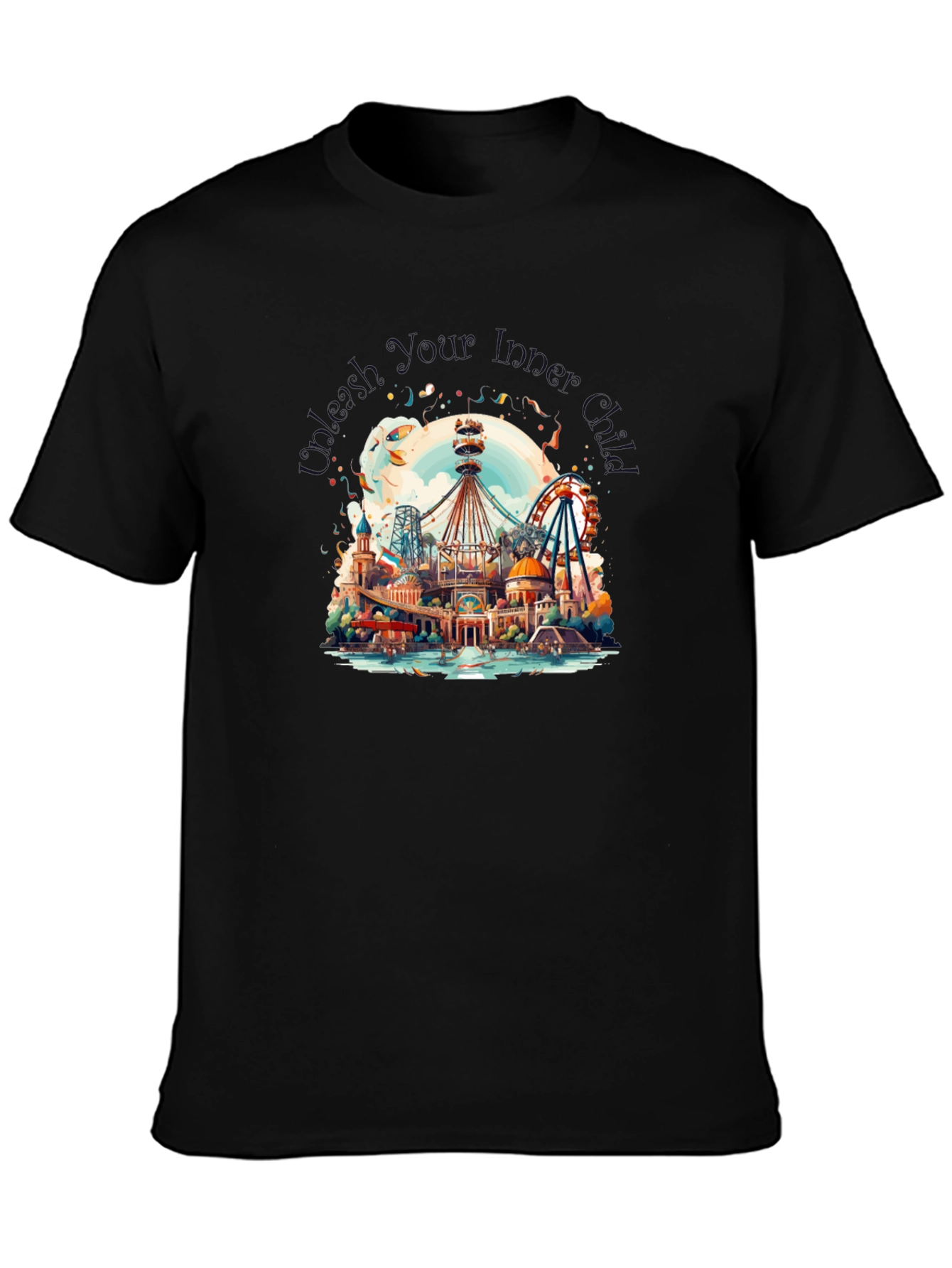 Whimsical Amusement Park Graphic Tee
