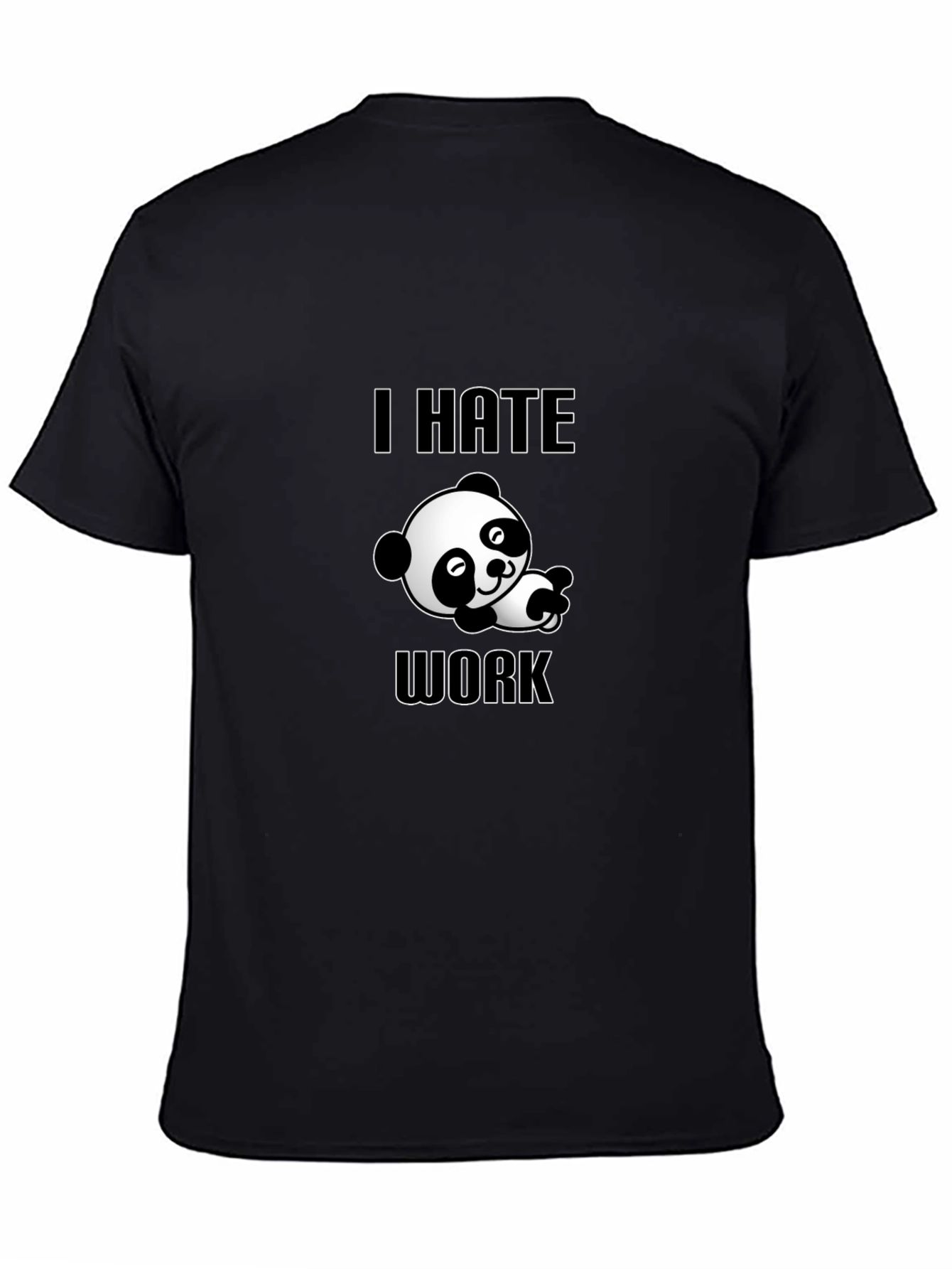 I Hate Work Panda Graphic Tee