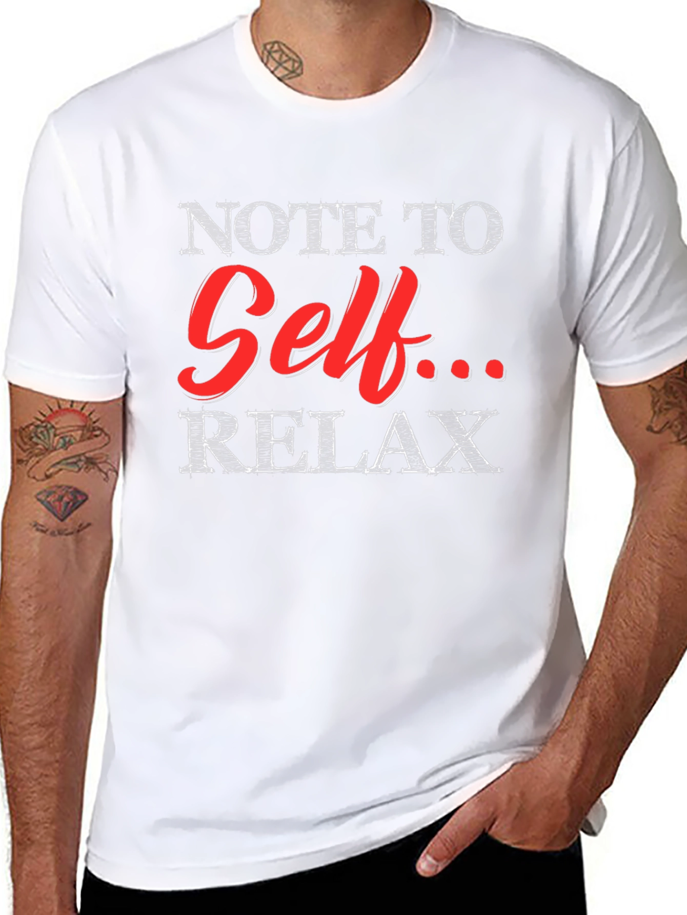 Note to Self Relax Graphic T-Shirt