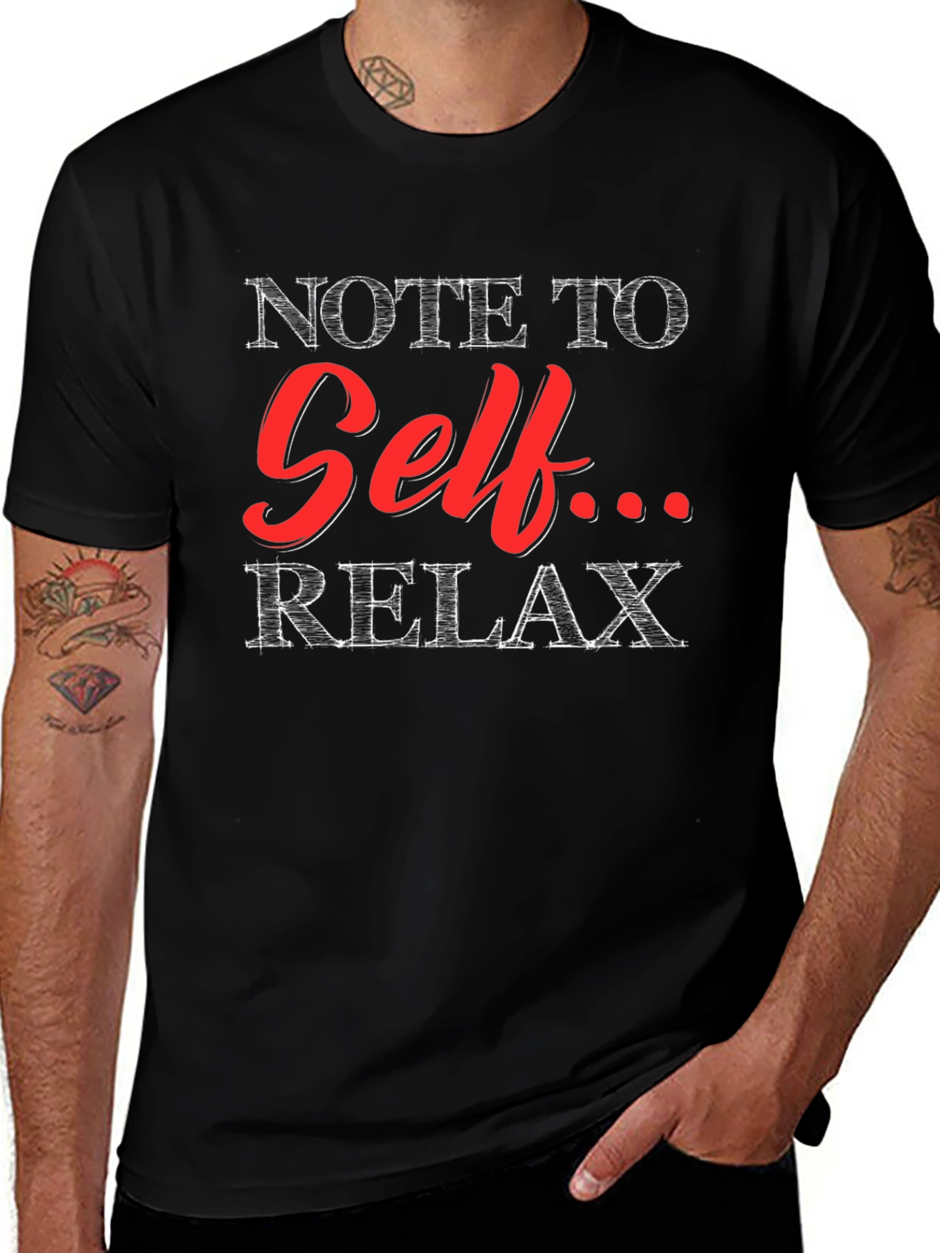 Note to Self Relax Graphic T-Shirt