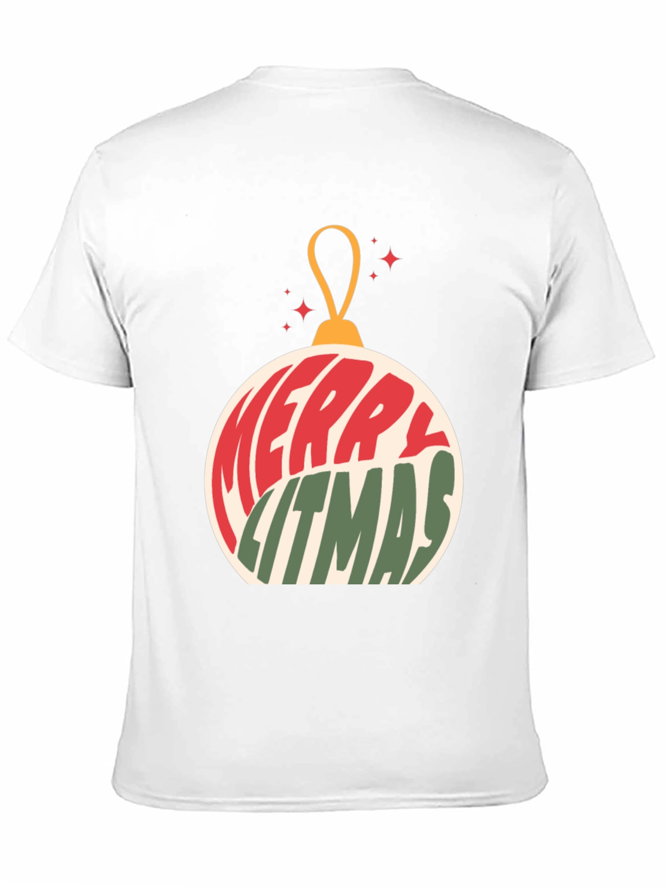 Merry Litmas Christmas Ornament T-Shirt