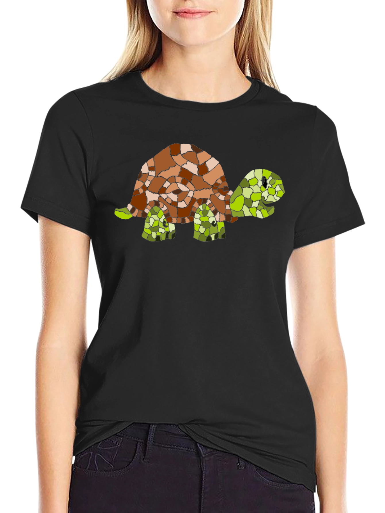 Turtle Mosaic Graphic T-Shirt
