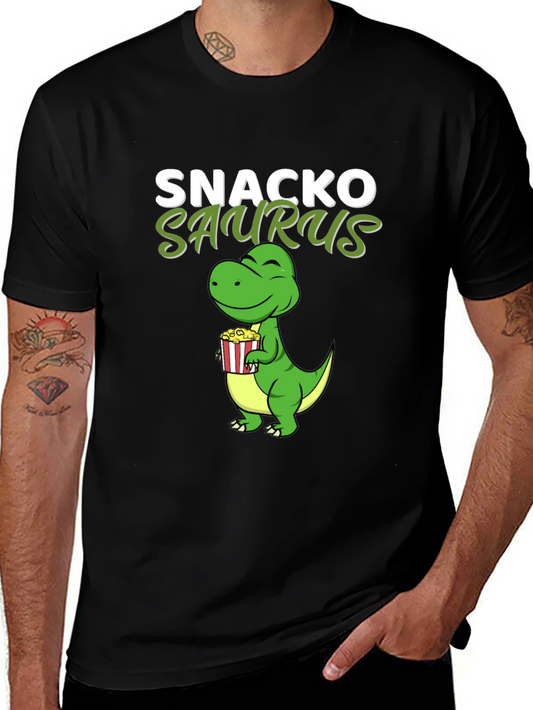 Snackosaurus T-Shirt - Funny Dinosaur Snack Lover Tee
