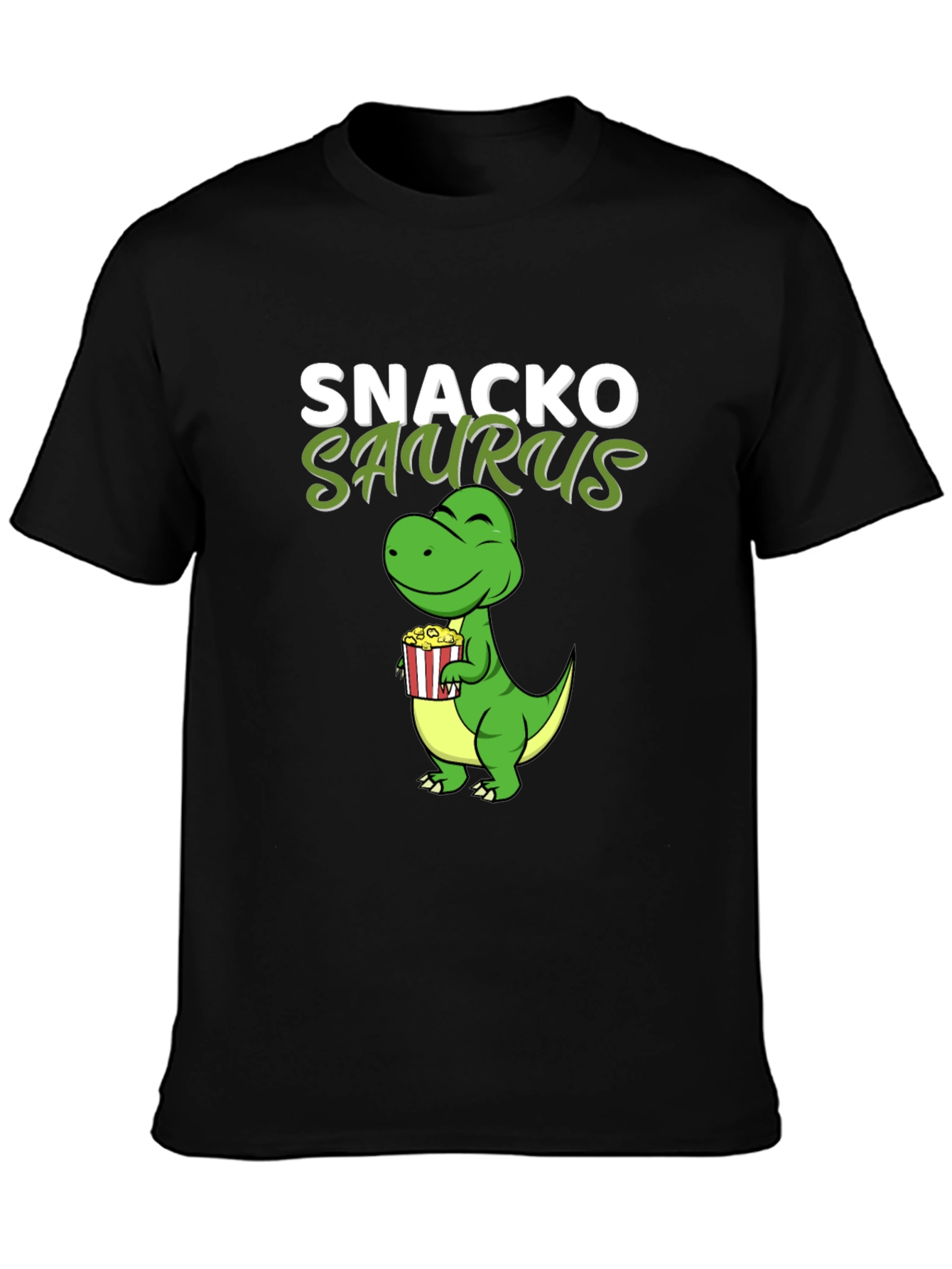 Snackosaurus T-Shirt - Funny Dinosaur Snack Lover Tee