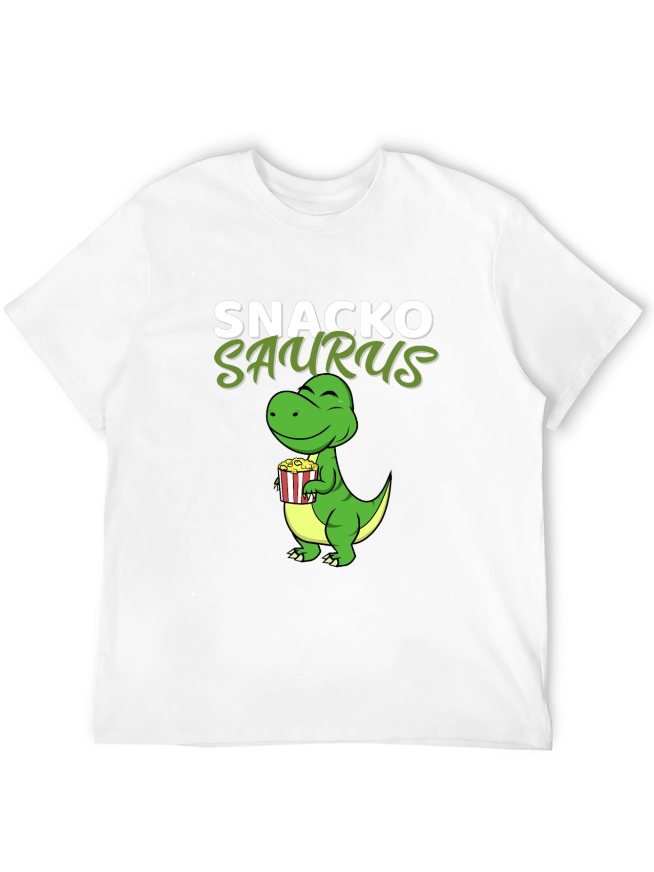 Snackosaurus T-Shirt - Funny Dinosaur Snack Lover Tee