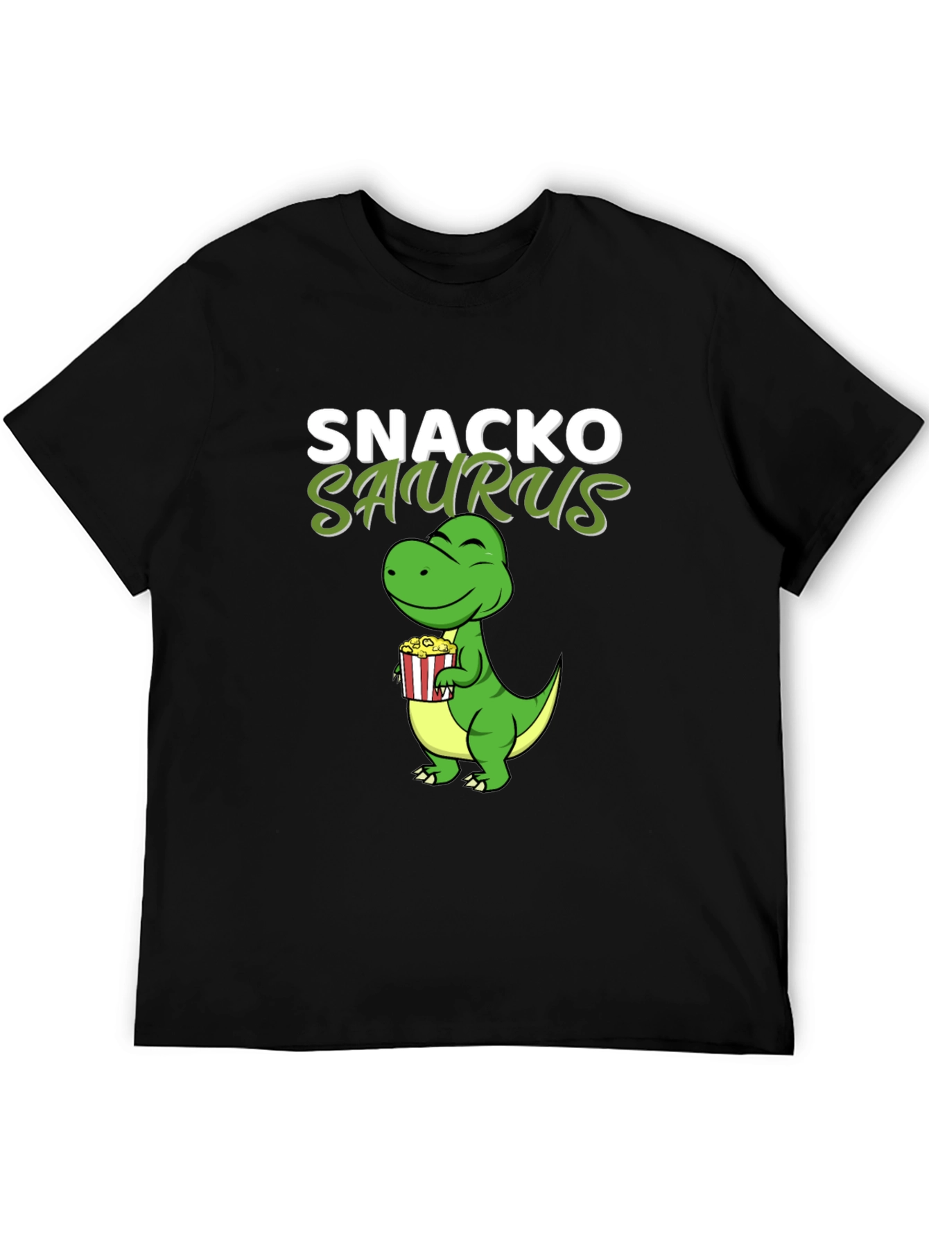 Snackosaurus T-Shirt - Funny Dinosaur Snack Lover Tee