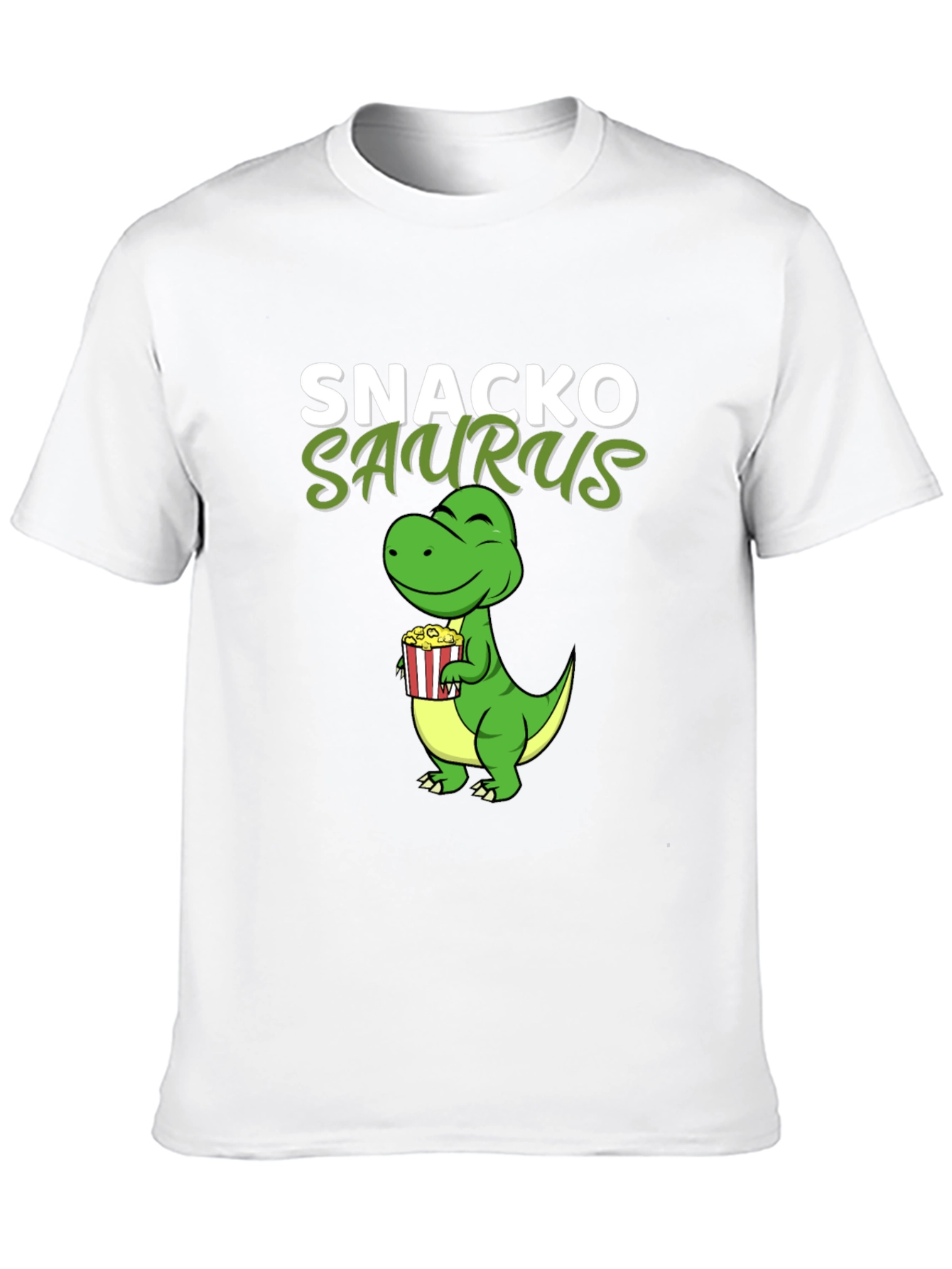 Snackosaurus T-Shirt - Funny Dinosaur Snack Lover Tee