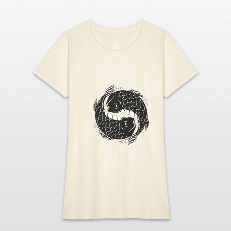 Yin yang fish symbol