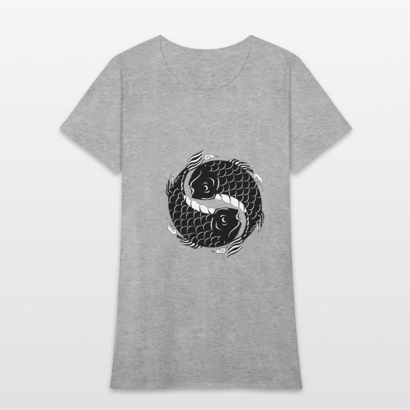 Yin yang fish symbol