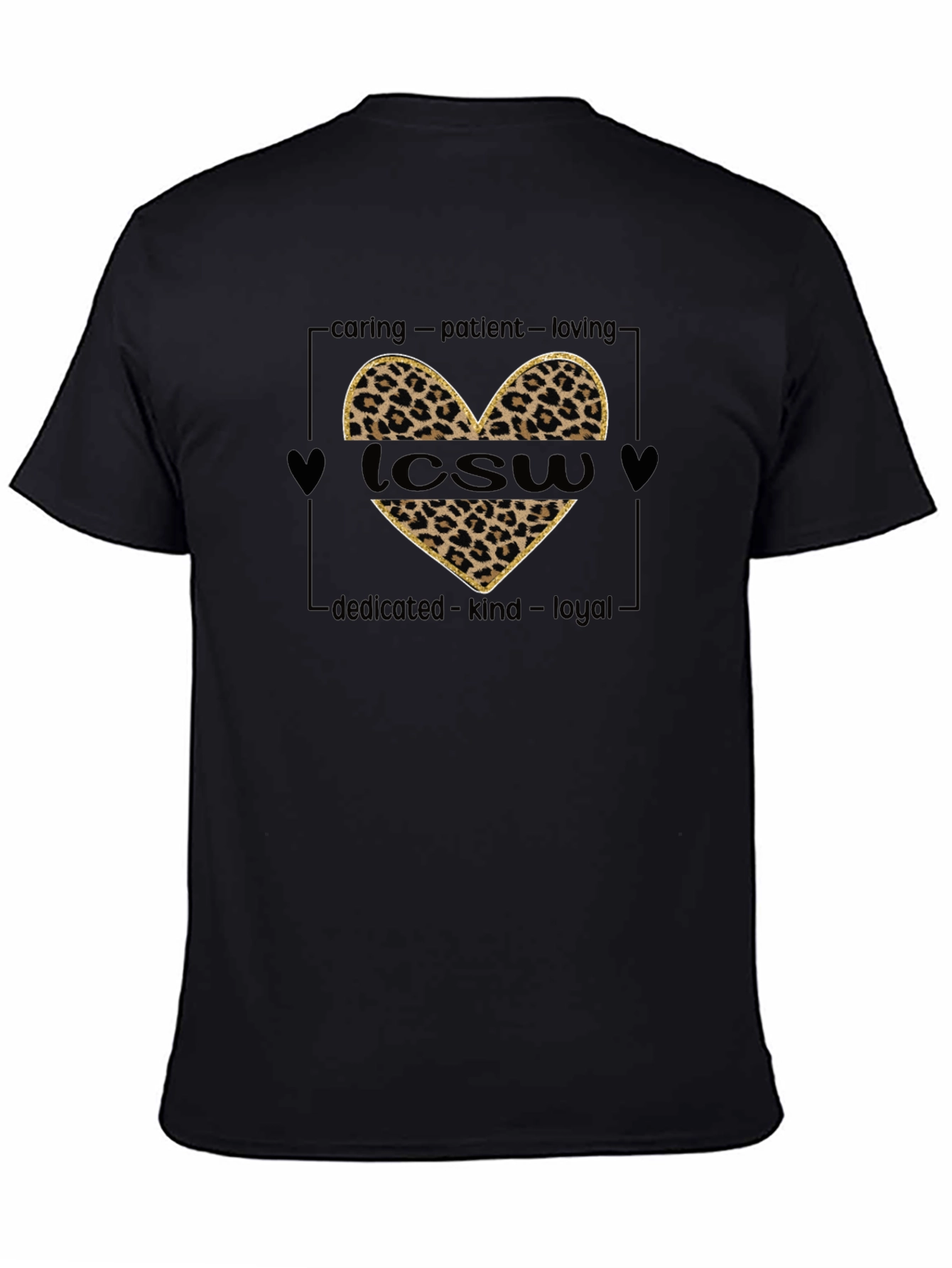 LCWS Heart Leopard Print T-Shirt