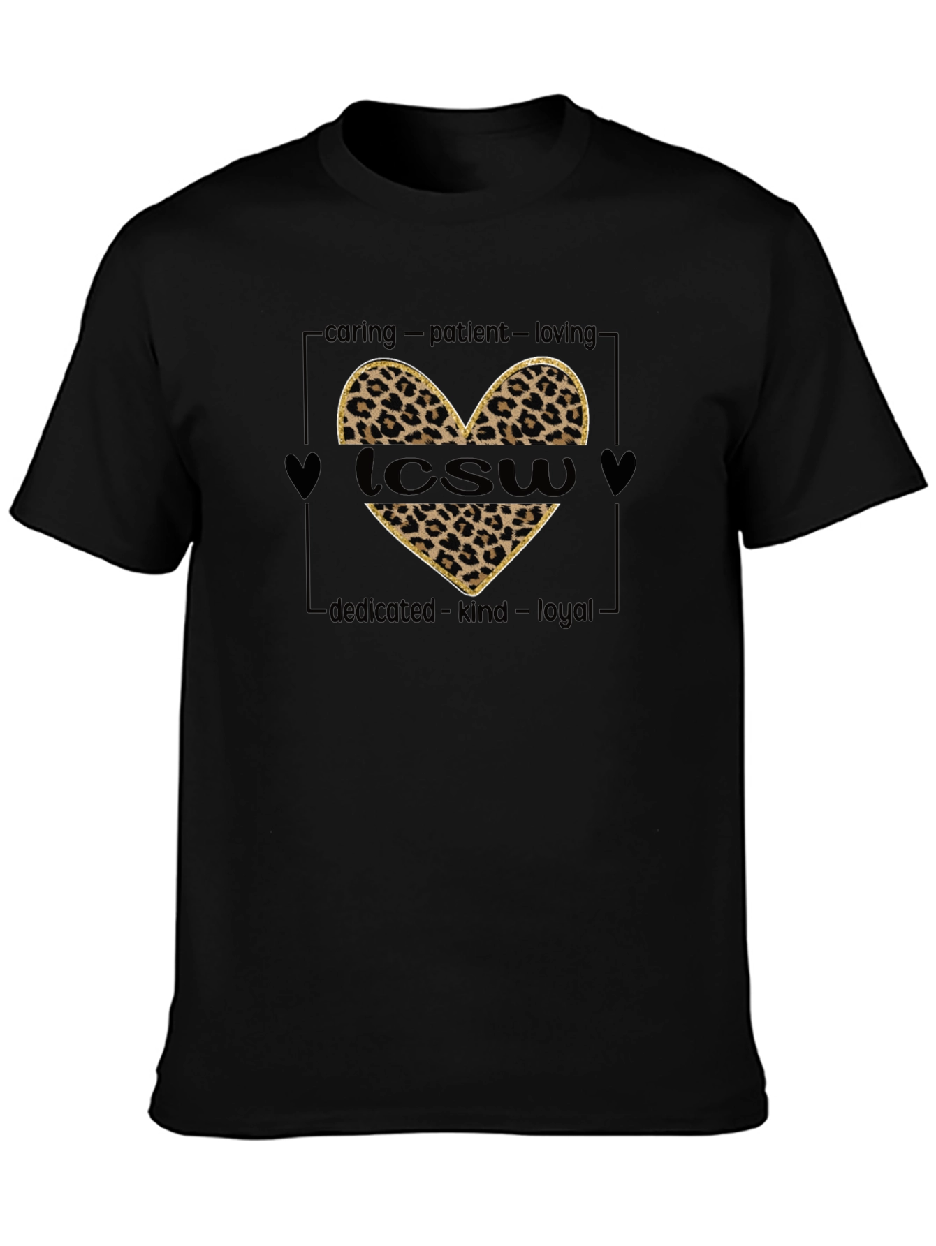 LCWS Heart Leopard Print T-Shirt
