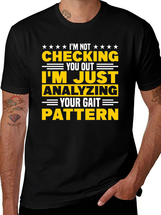 Gait Analysis T-Shirt: Funny Anatomy Therapist Tee