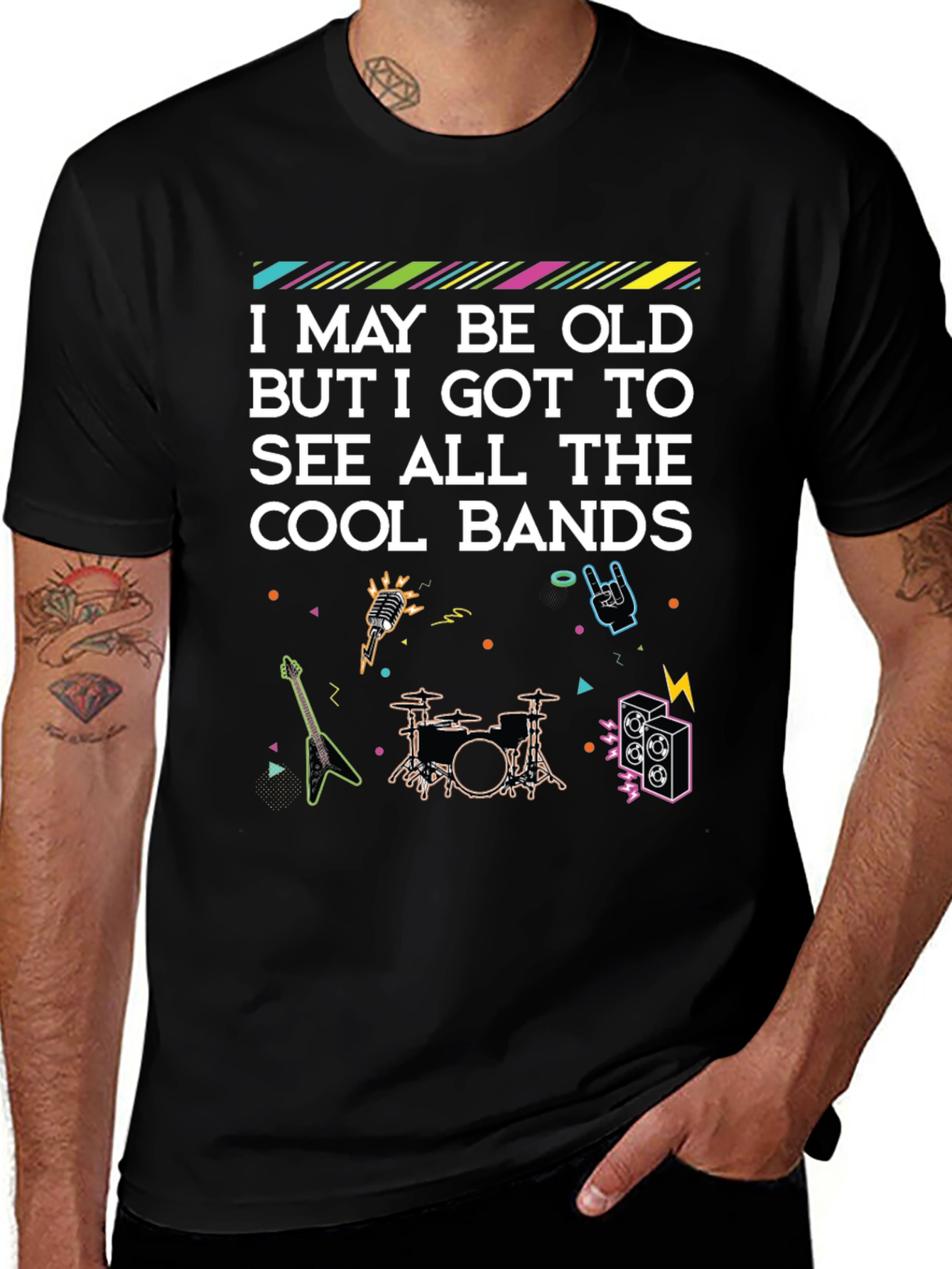Cool Bands Graphic T-Shirt