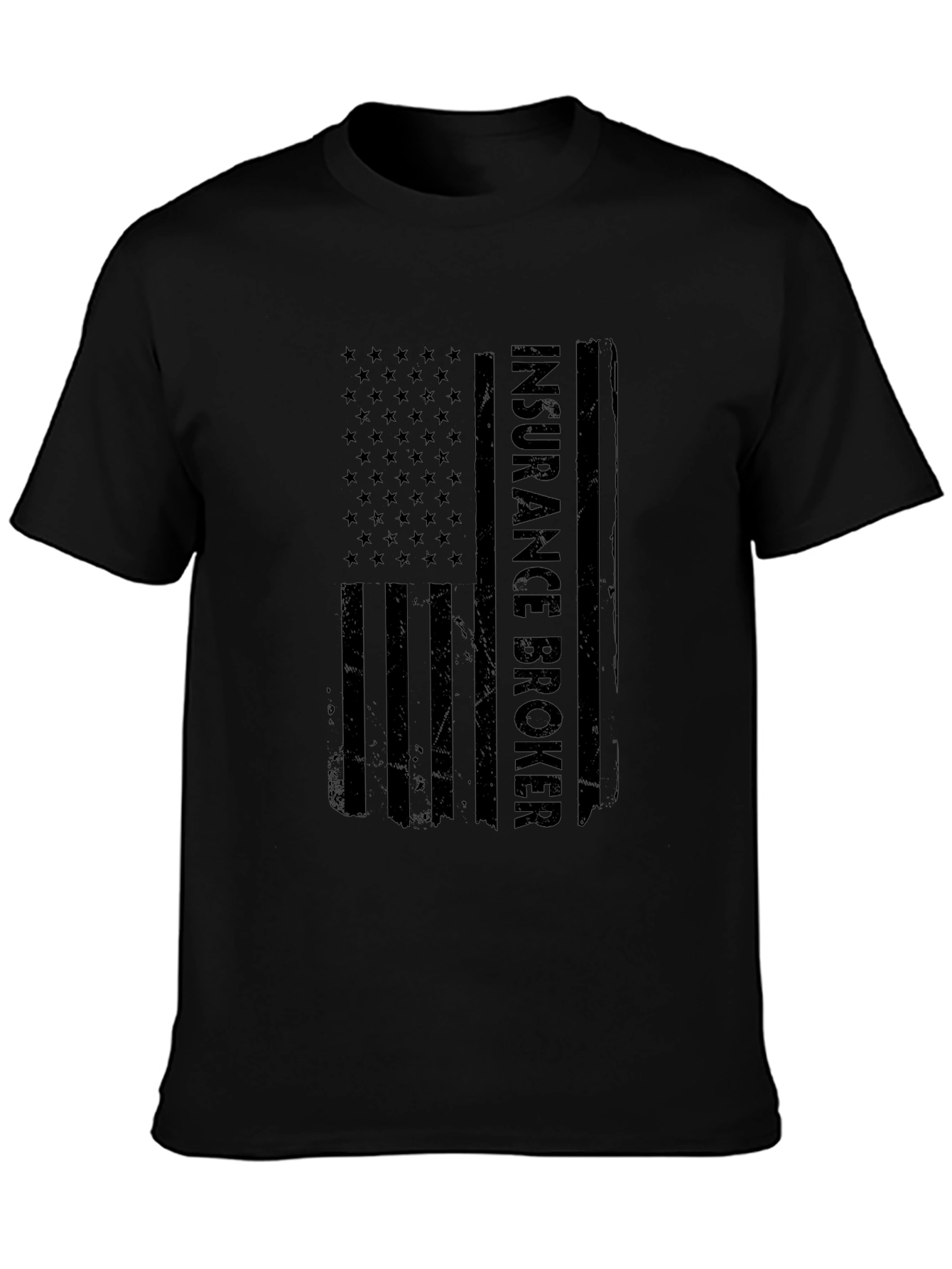 Insurance Broker American Flag Graphic T-Shirt