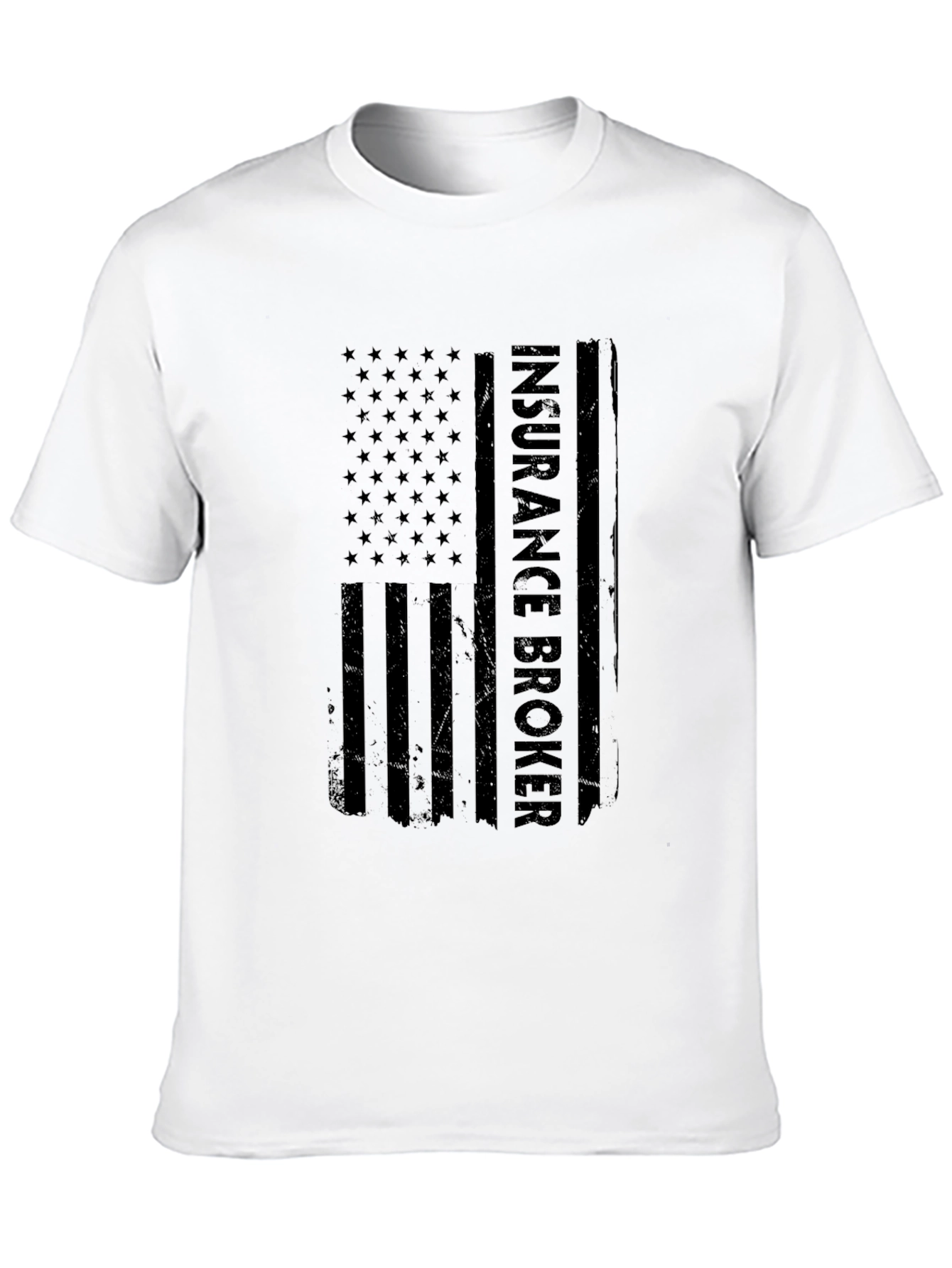 Insurance Broker American Flag Graphic T-Shirt