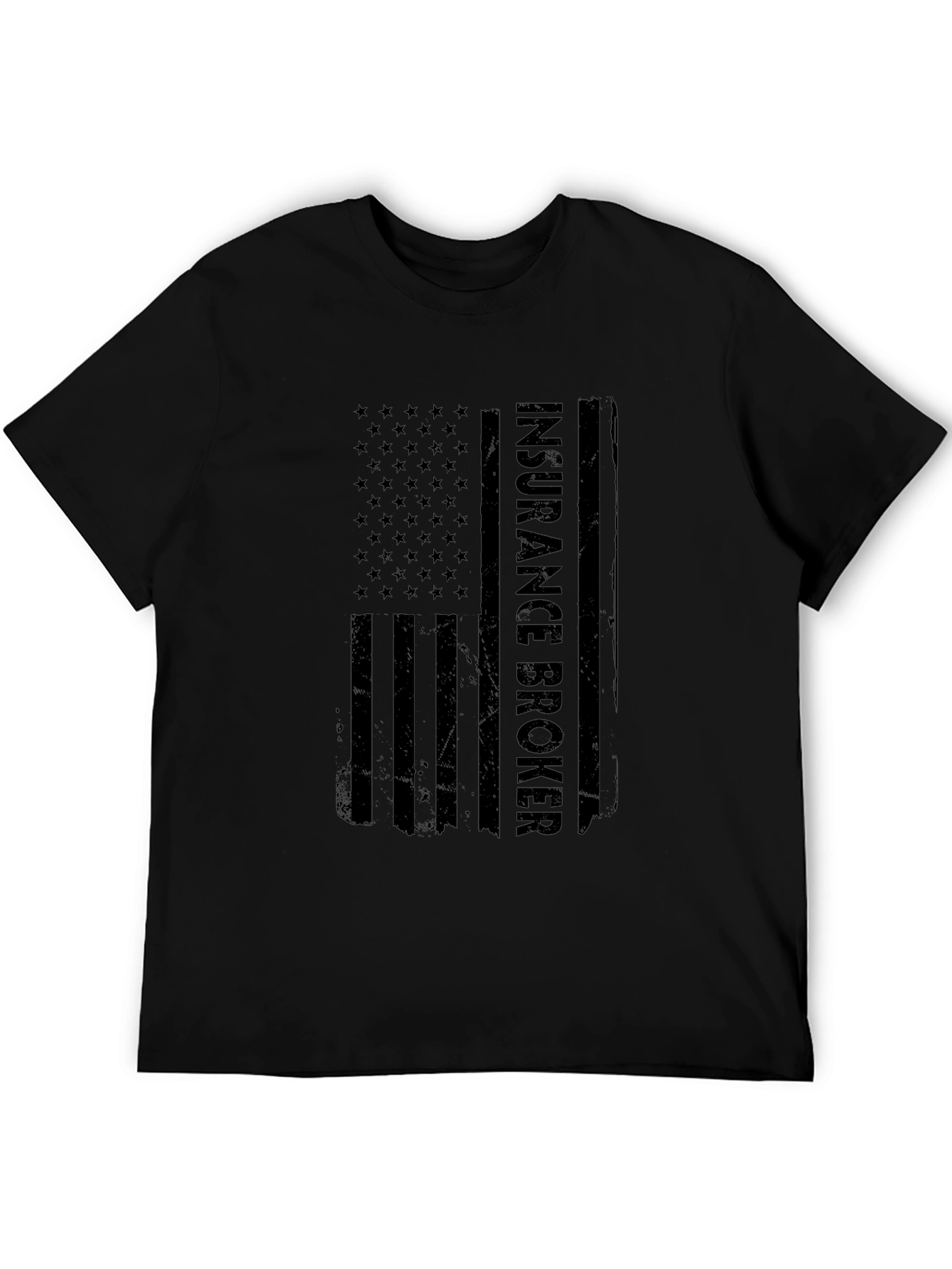 Insurance Broker American Flag Graphic T-Shirt