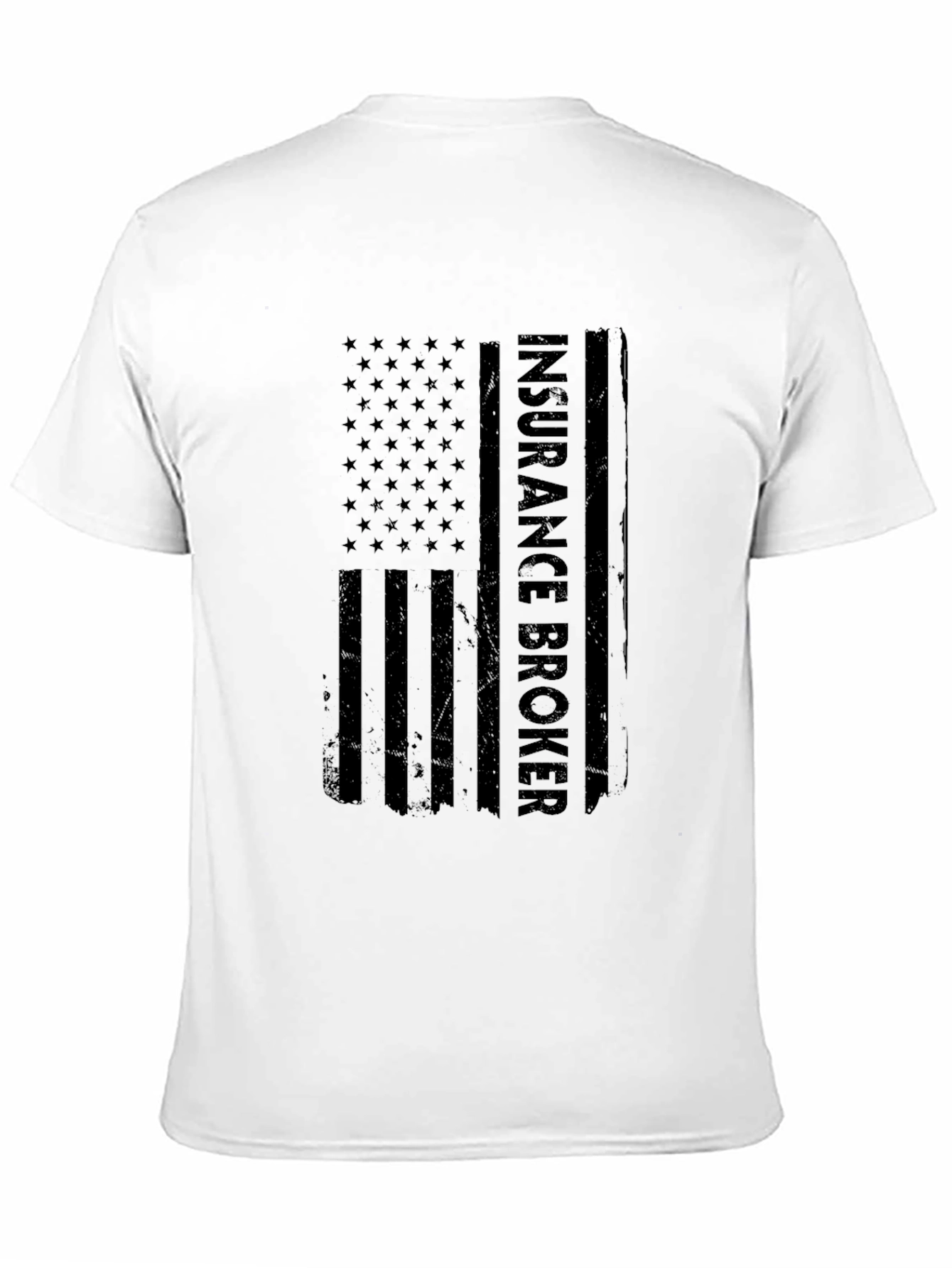 Insurance Broker American Flag Graphic T-Shirt