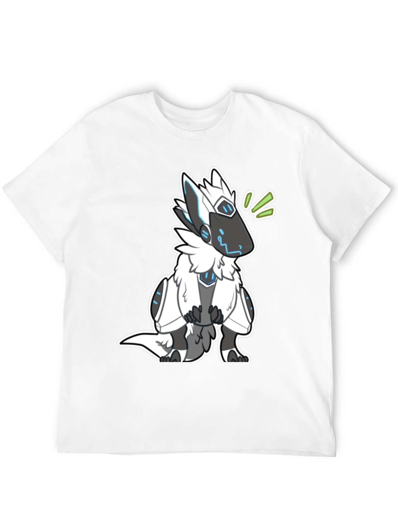 Protogen Furry T-Shirt - Black